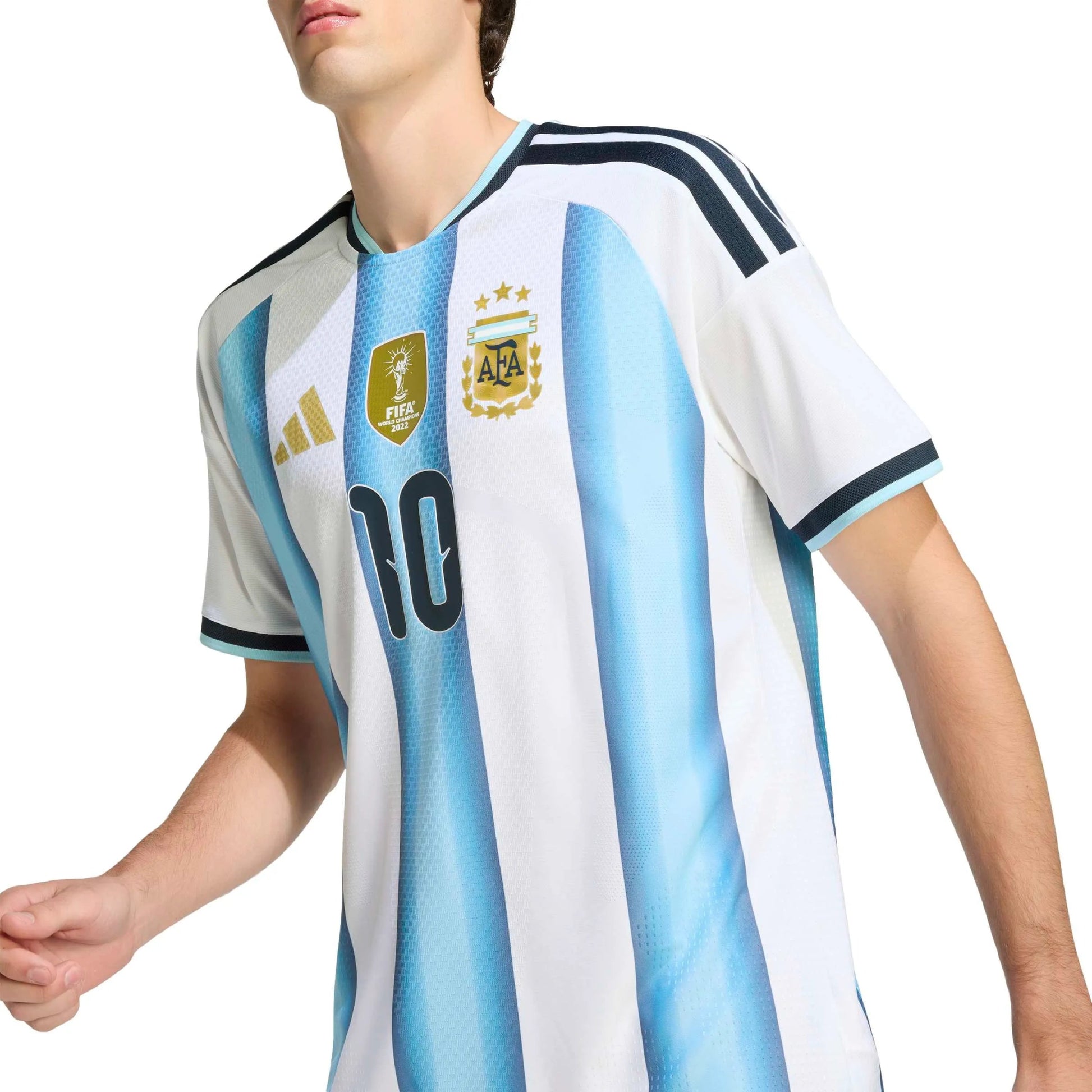 adidas 2026 Argentina Men's Authentic Home Messi #10 Soccer Jersey (Detail 1)