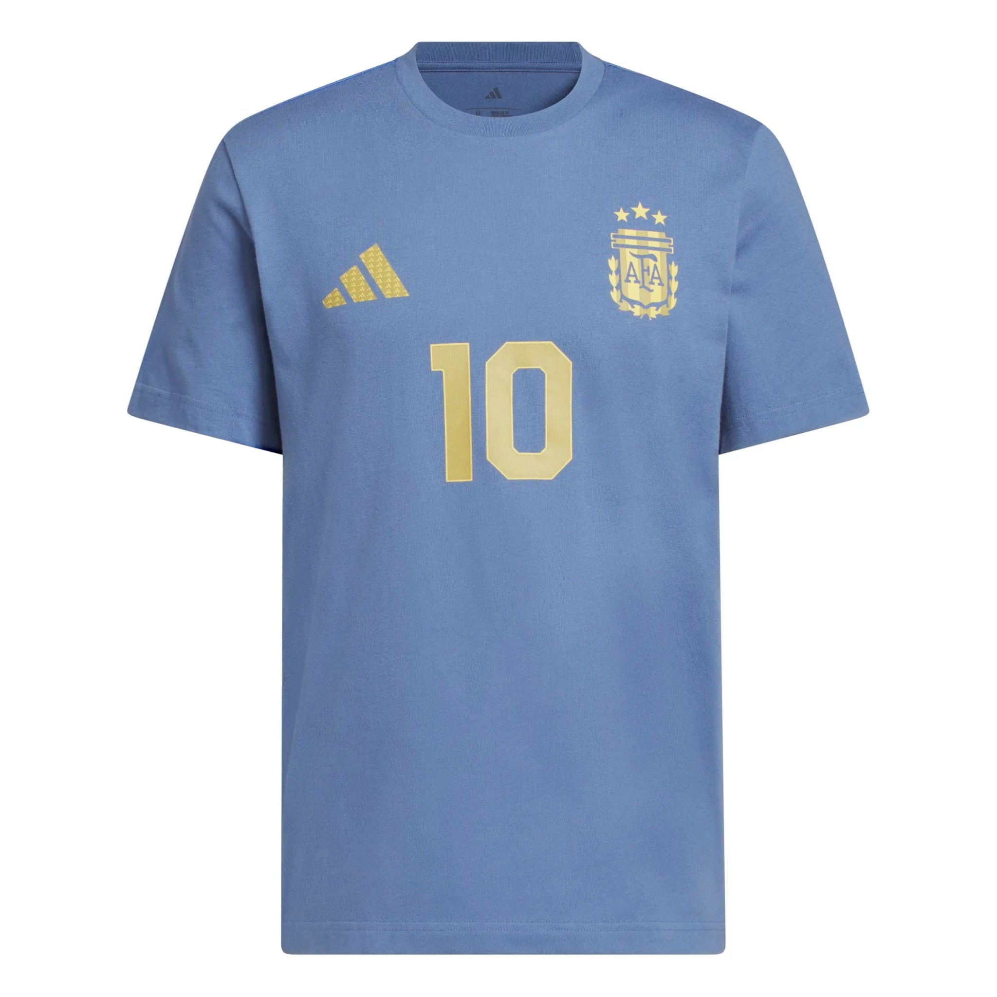 adidas 2026 Argentina Men's Messi Name And Number Tee (Front)