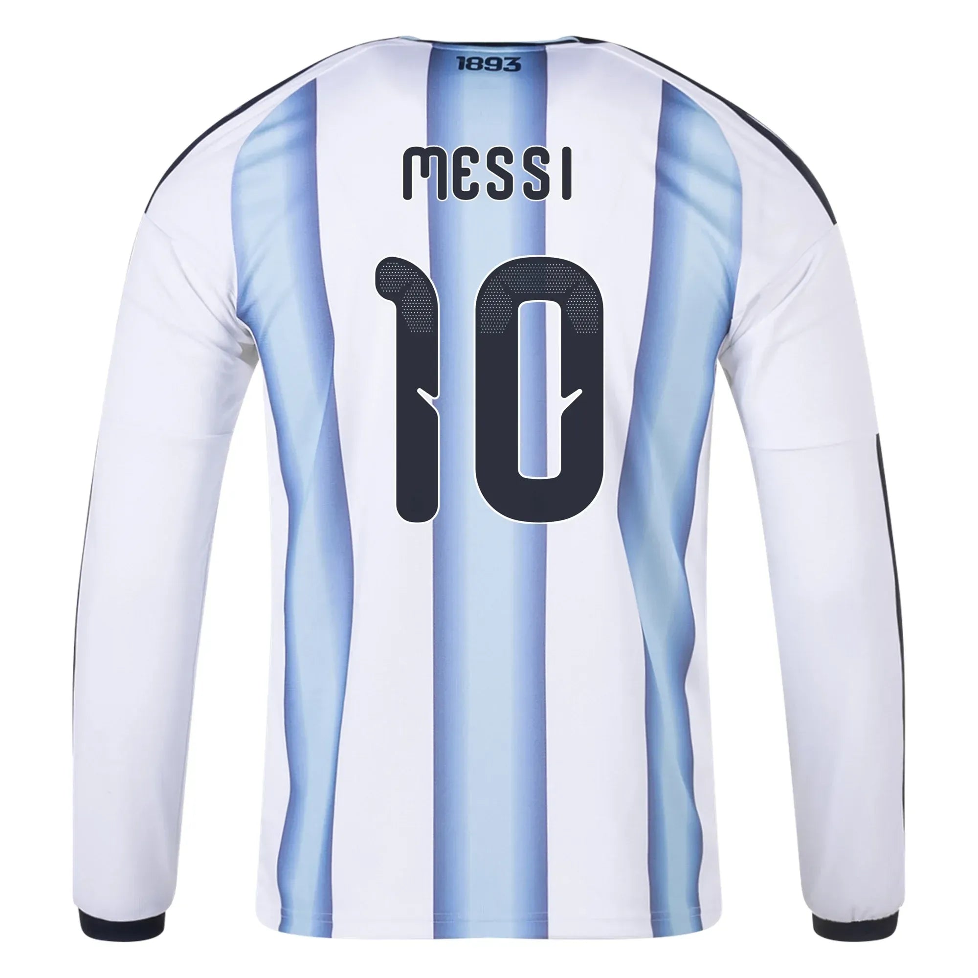 adidas 2026 Argentina Men's Stadium Home Long-Sleeve Soccer Jersey (Messi)