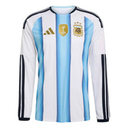 adidas 2026 Argentina Men's Stadium Home Long-Sleeve Soccer Jersey (Front)