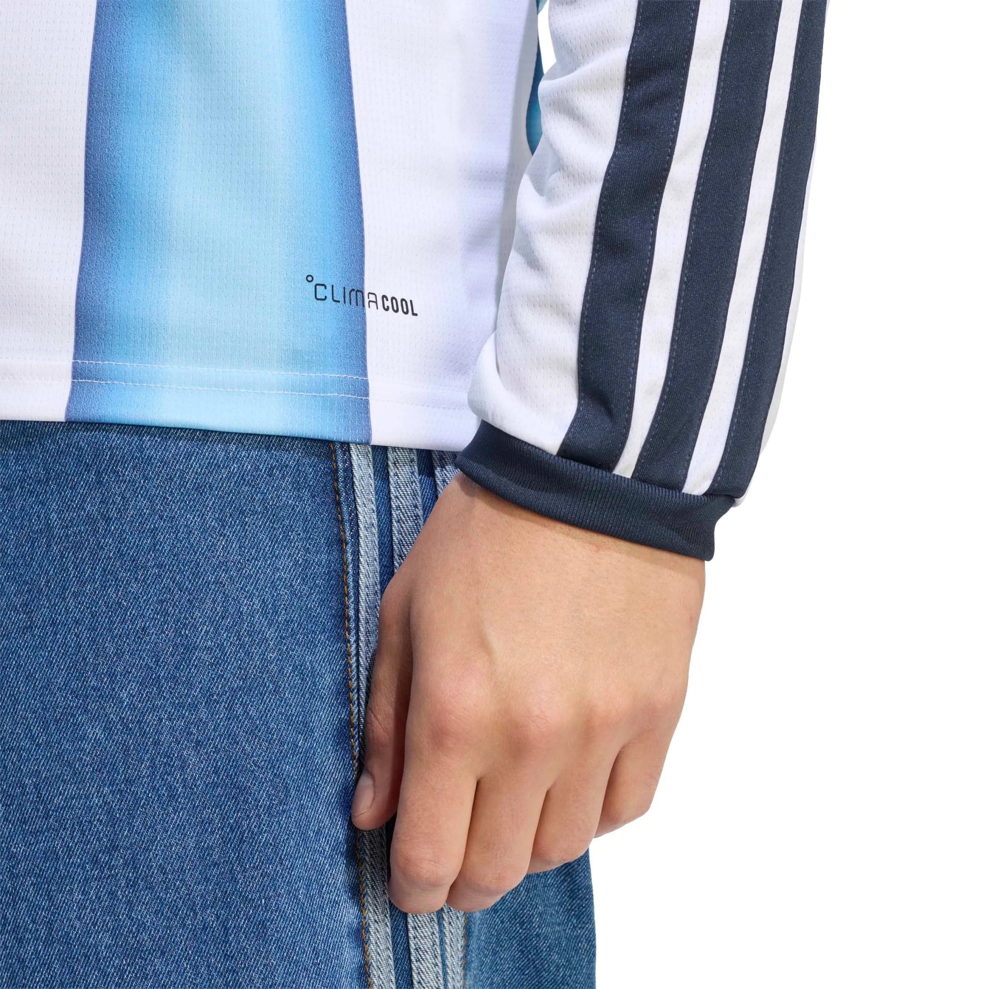 adidas 2026 Argentina Men's Stadium Home Long-Sleeve Soccer Jersey (Detail 2)