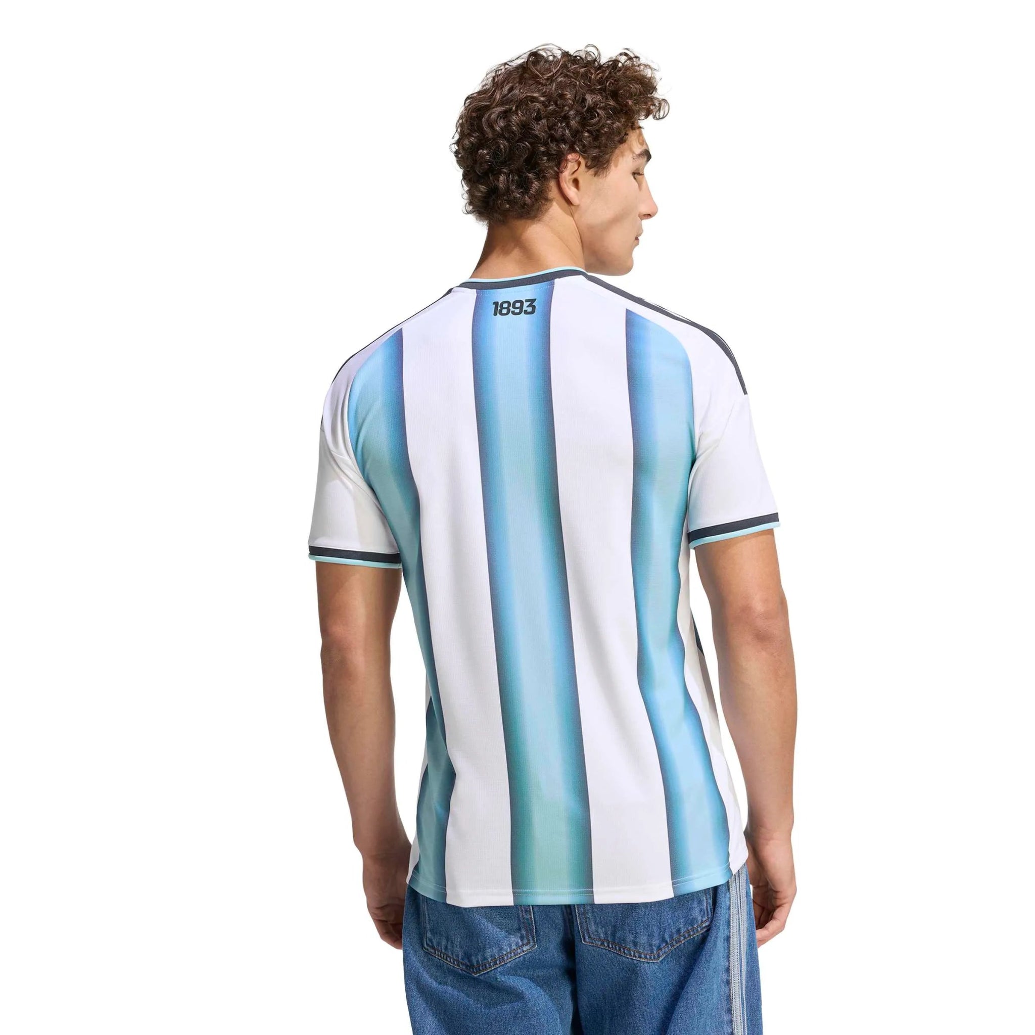 adidas 2026 Argentina Men's Stadium Home Soccer Jersey (Model - Back)