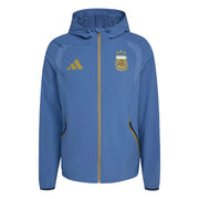 adidas 2026 Argentina Men's Tiro Travel Full Zip Windbreaker (Front)