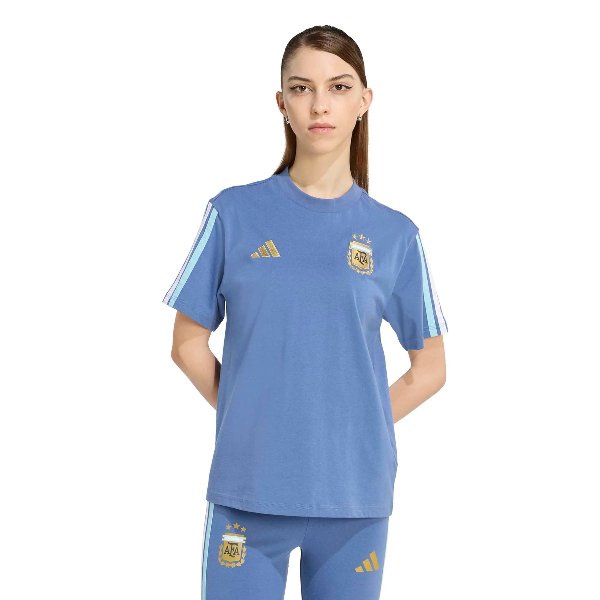 adidas 2026 Argentina Women's DNA Tee (Model - Front)