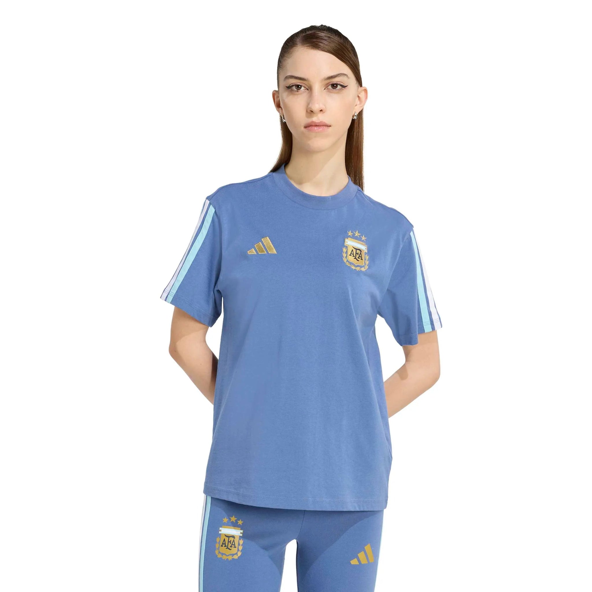 adidas 2026 Argentina Women's DNA Tee (Model - Front)