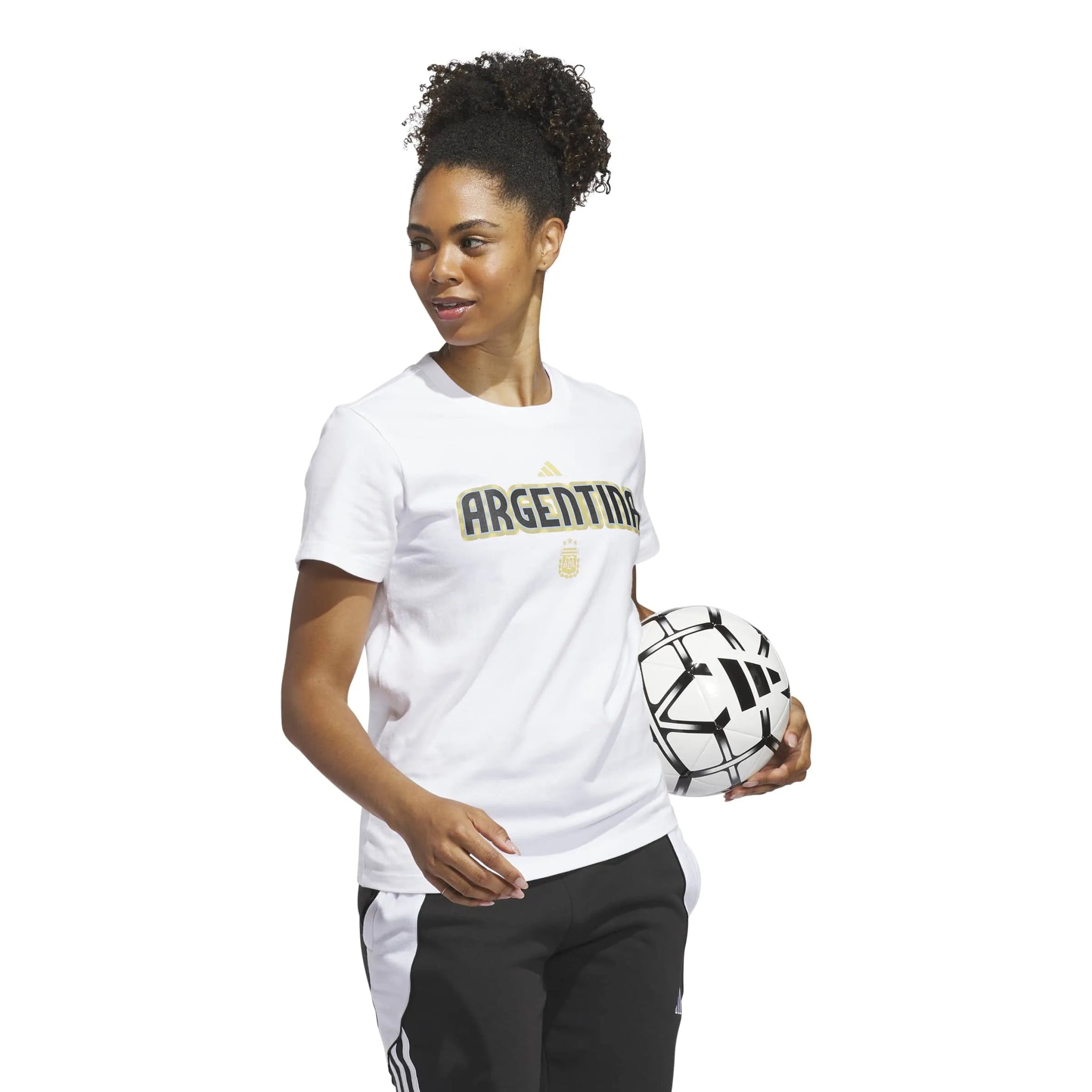 adidas 2026 Argentina Women's World Cup HJH Tee (Model - Side)