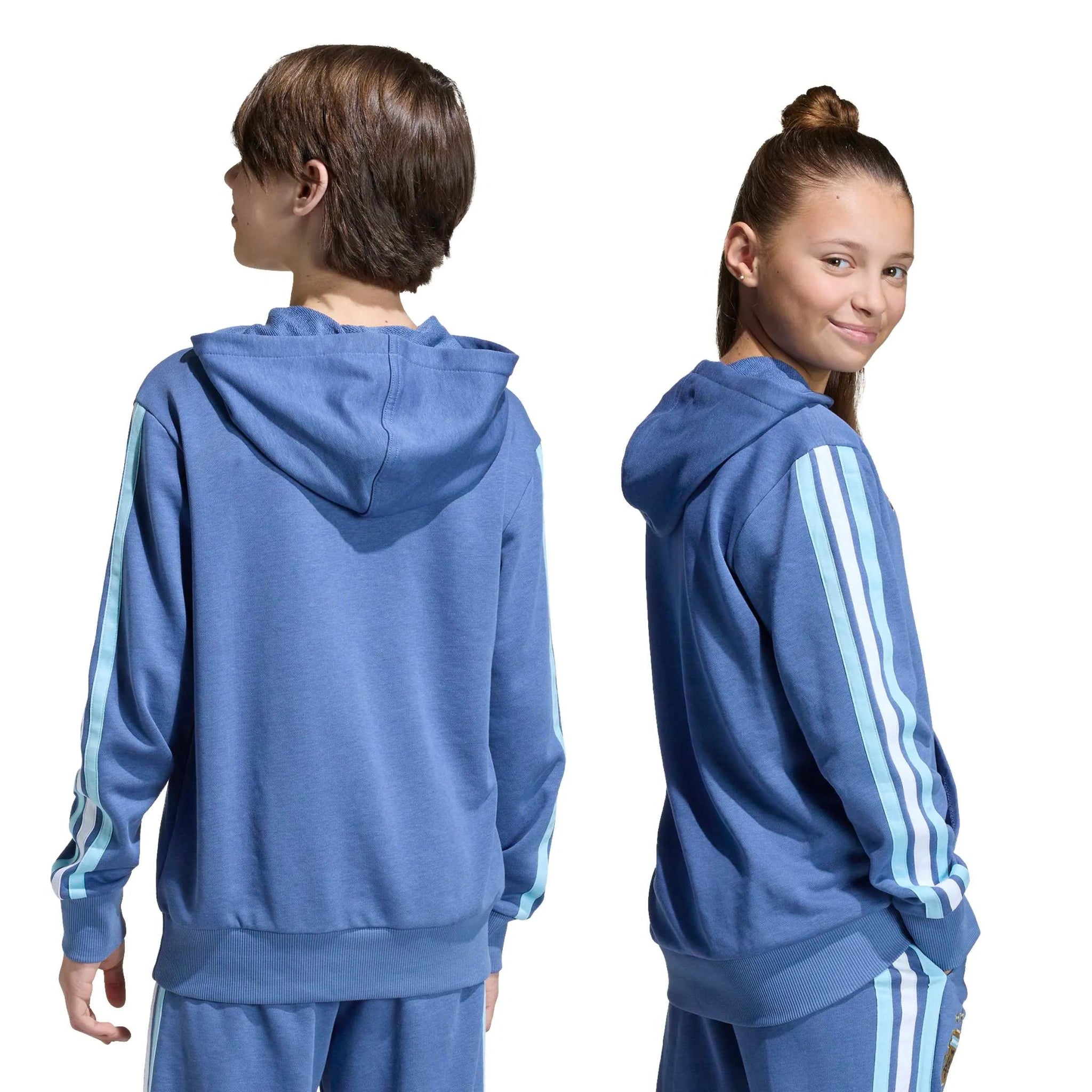 adidas 2026 Argentina Youth DNA Hoodie (Models - Back)
