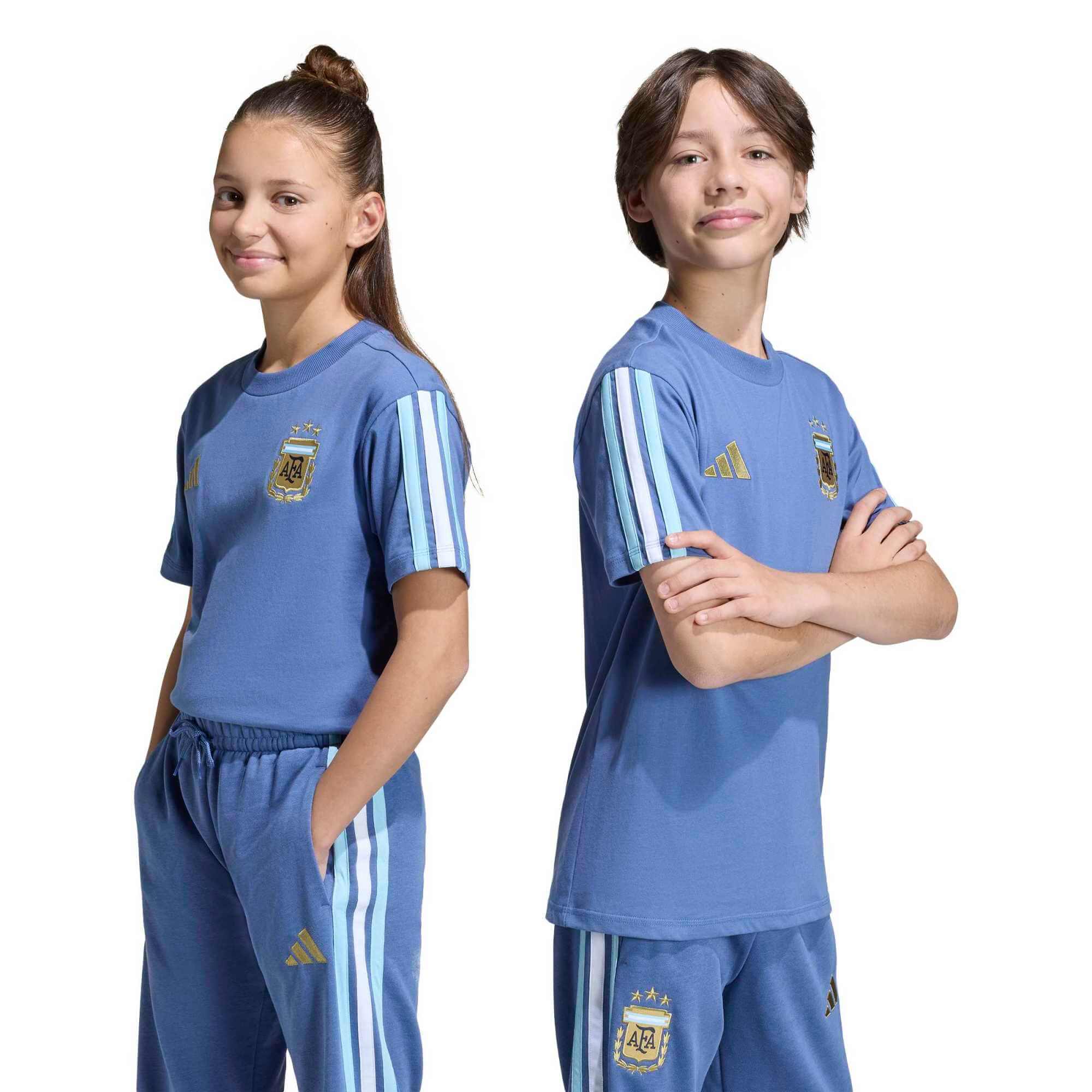 adidas 2026 Argentina Youth DNA Tee (Models - Front)