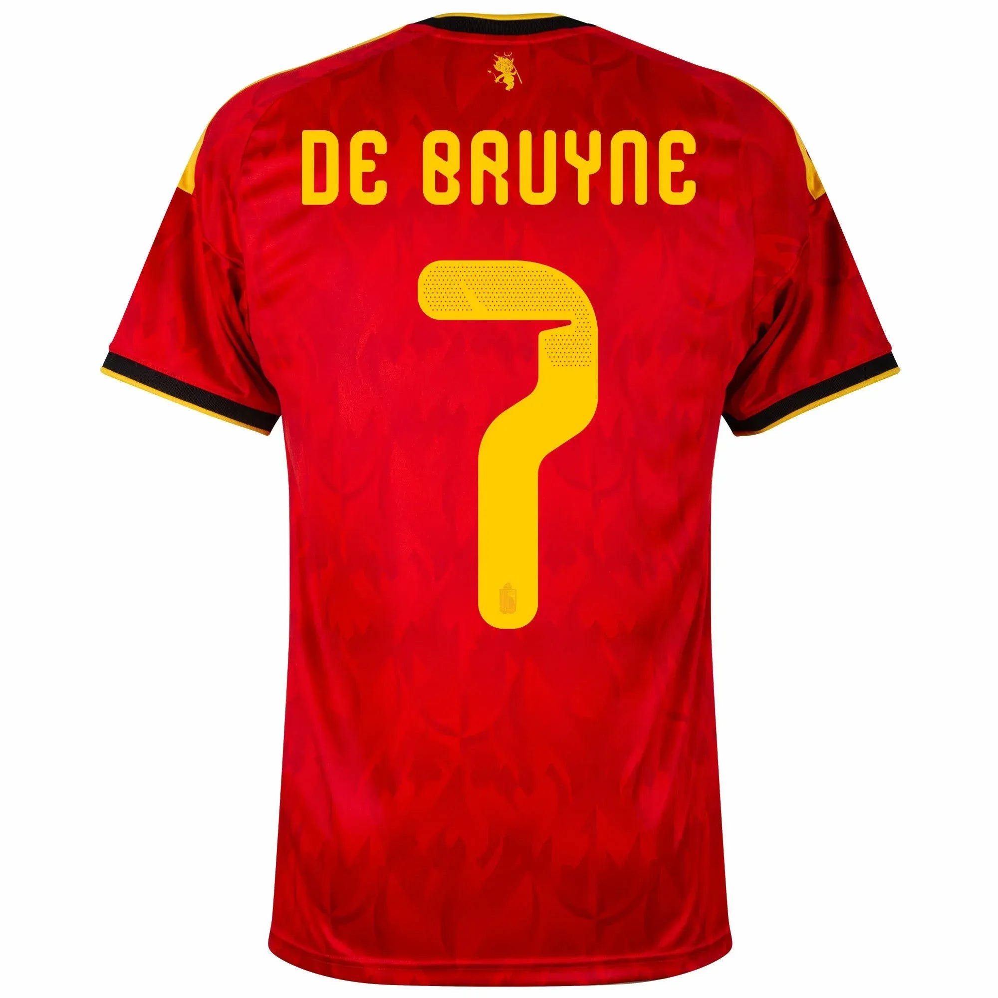 adidas 2026 Belgium Men's Stadium Home Soccer Jersey (De Bruyne)