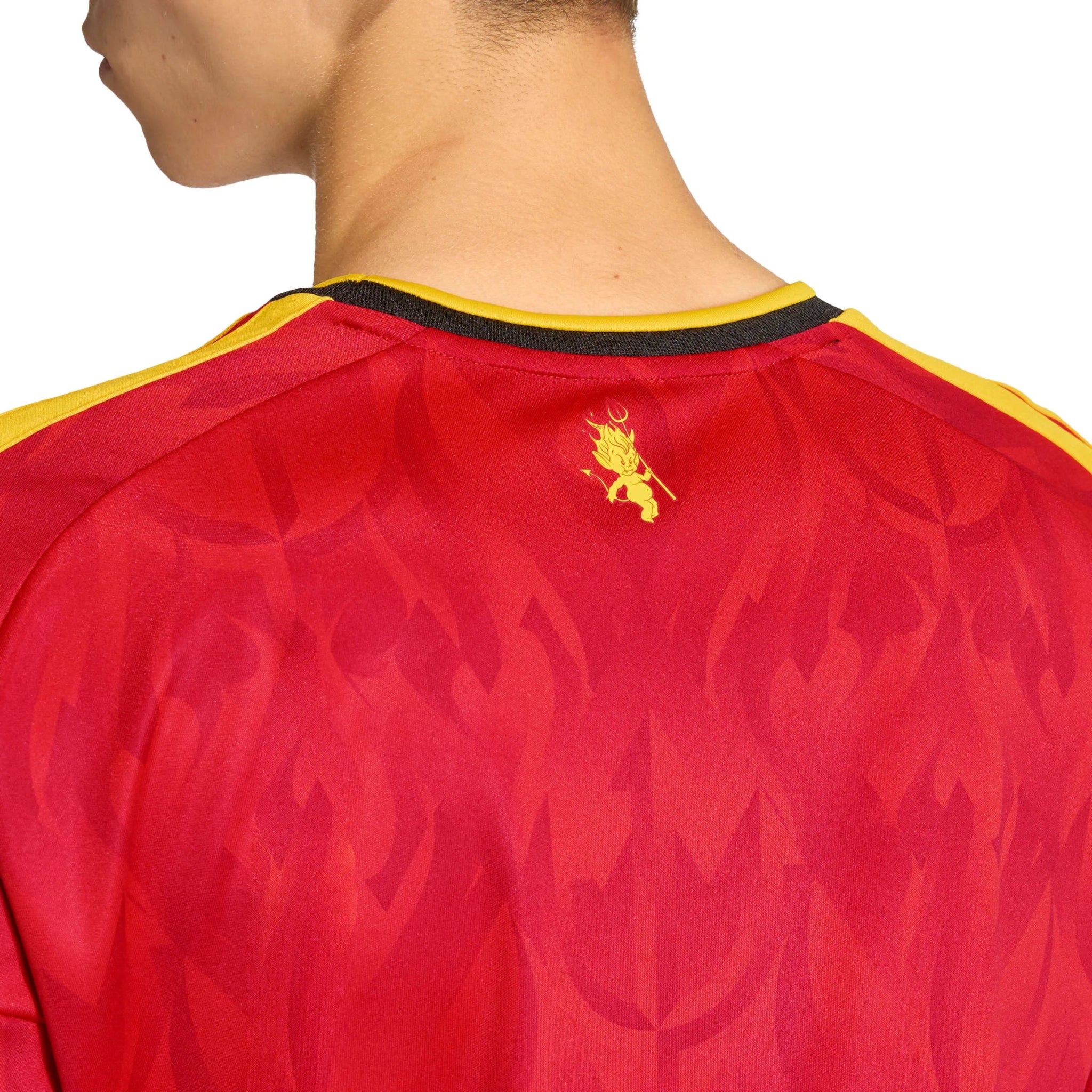 adidas 2026 Belgium Men's Stadium Home Soccer Jersey (Detail 2)
