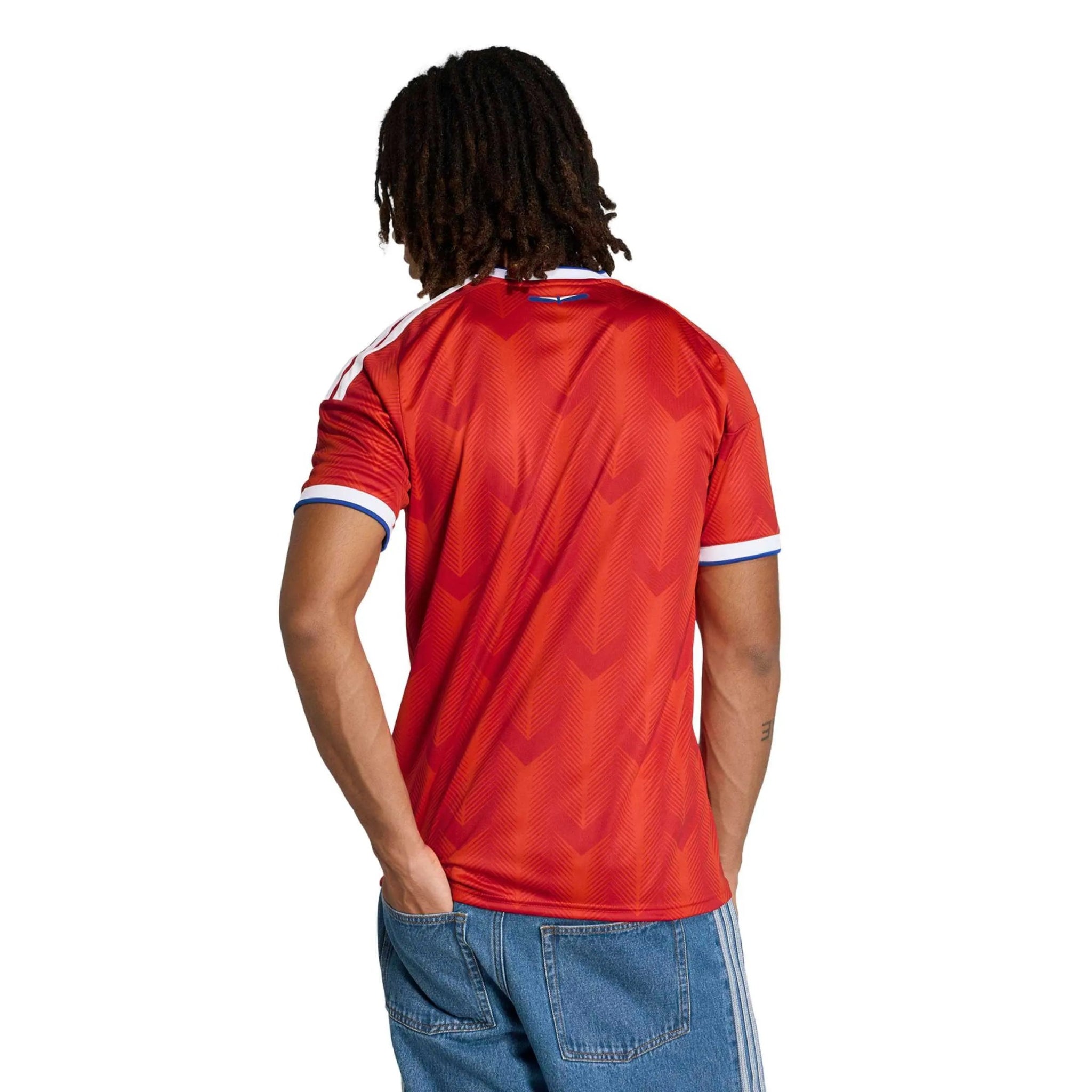 adidas 2026 Chile Men's Stadium Home Soccer Jersey (Model - Back)