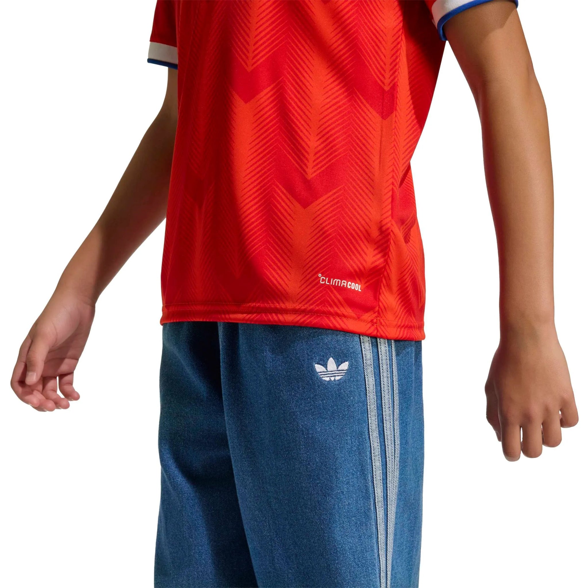 adidas 2026 Chile Youth Stadium Home Soccer Jersey (Detail 2)