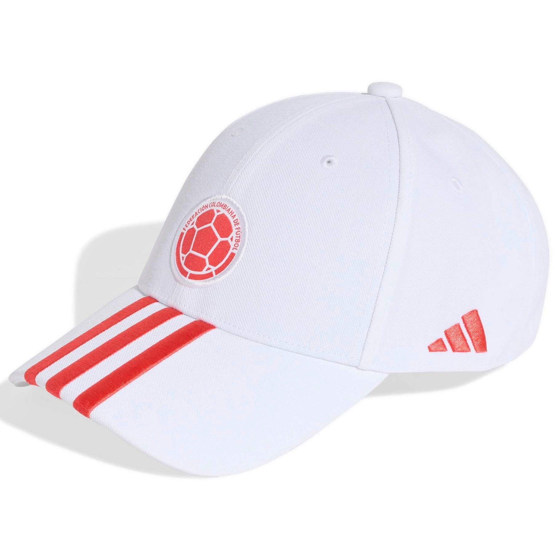 adidas 2026 Colombia Baseball Cap White - Semi Lucid Red (Lateral - Front)