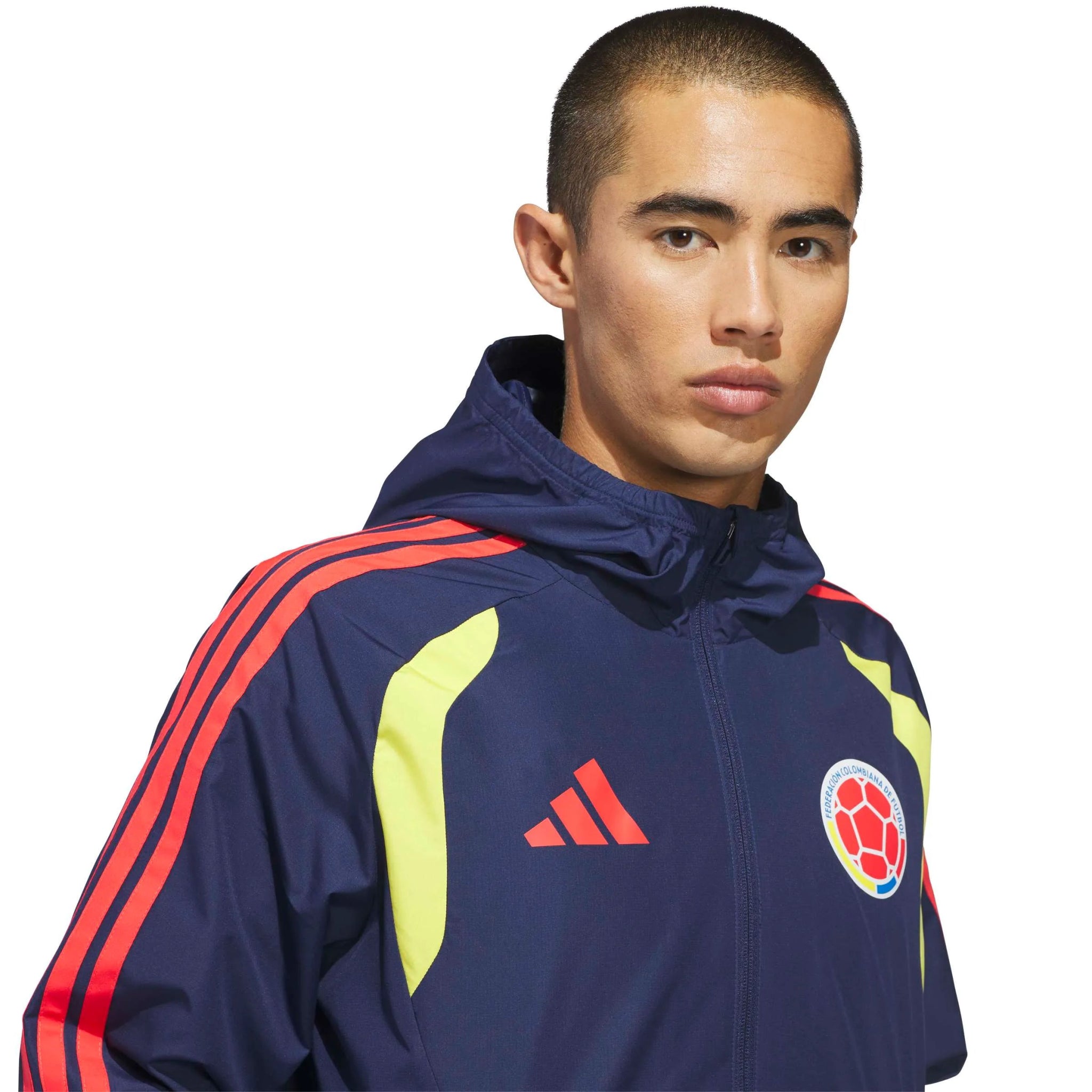 adidas 2026 Colombia Men's All-Weather Jacket (Detail 1)