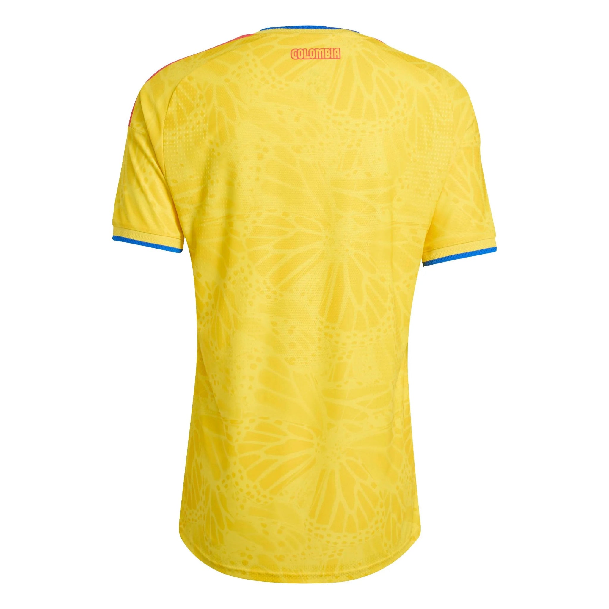 adidas 2026 Colombia Men's Authentic Home Soccer Jersey (Back)