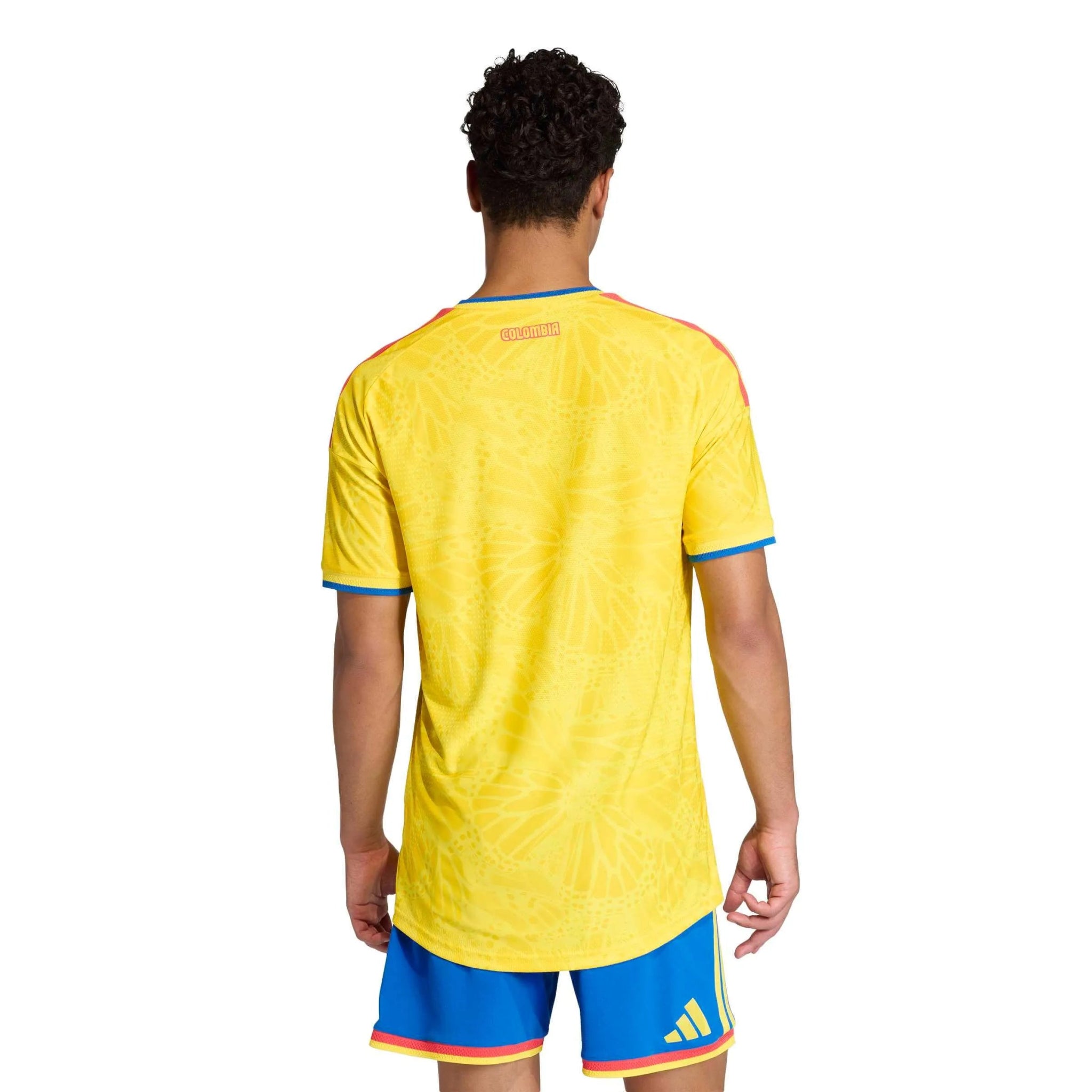 adidas 2026 Colombia Men's Authentic Home Soccer Jersey (Model - Back)