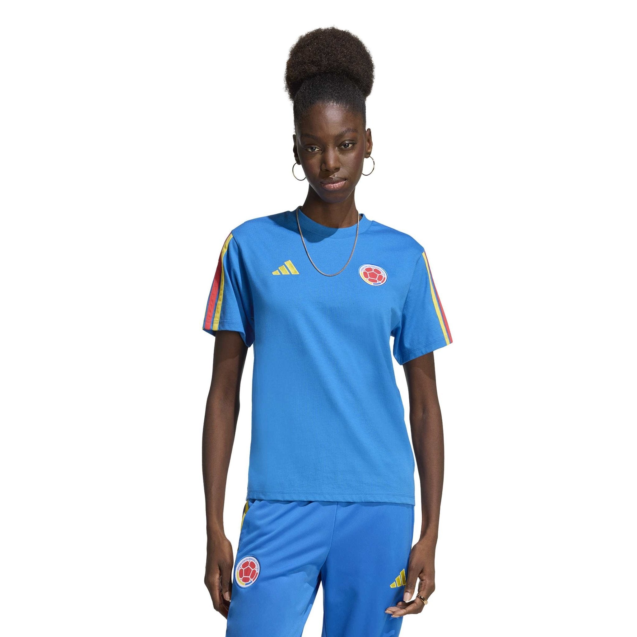 adidas 2026 Colombia Women's DNA Tee (Model - Front)