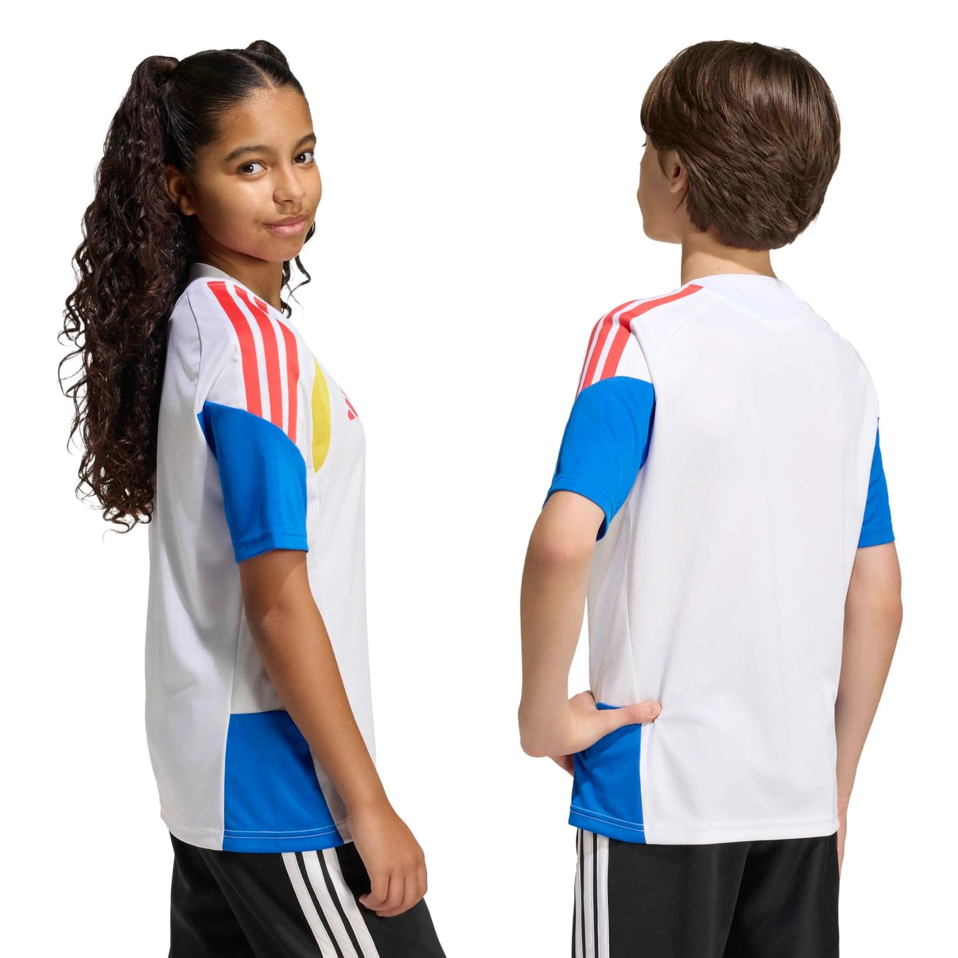 adidas 2026 Colombia Youth Training Soccer Jersey (Models - Back)