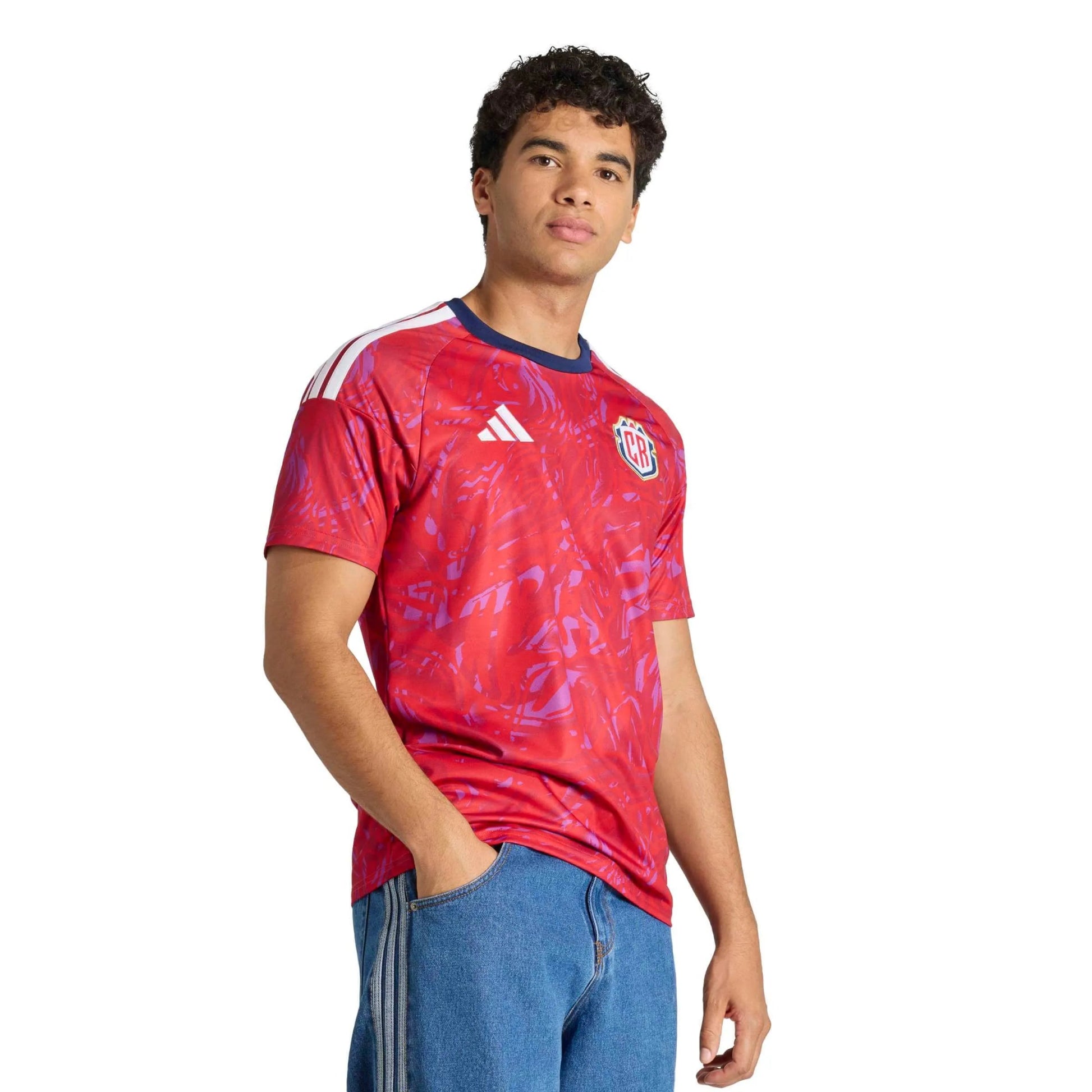 adidas 2026 Costa Rica Men's Stadium Home Soccer Jersey (Model - Front)