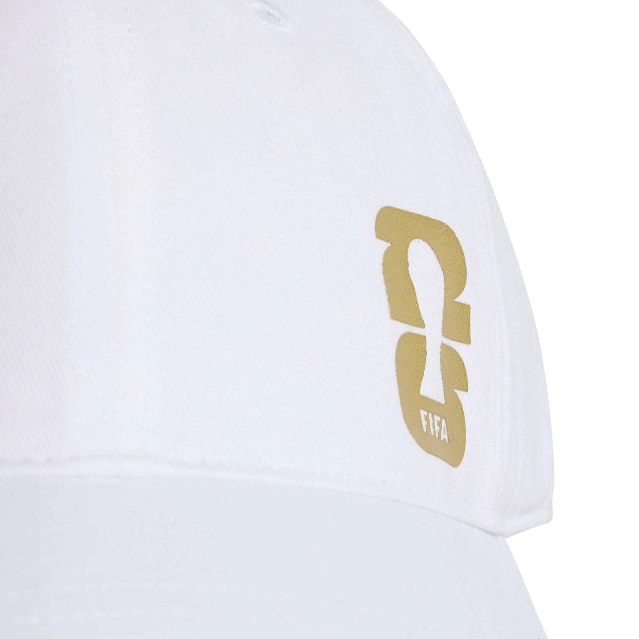 adidas 2026 FIFA World Cup Official Emblem Cap White / Dark Football Gold (Detail 1)