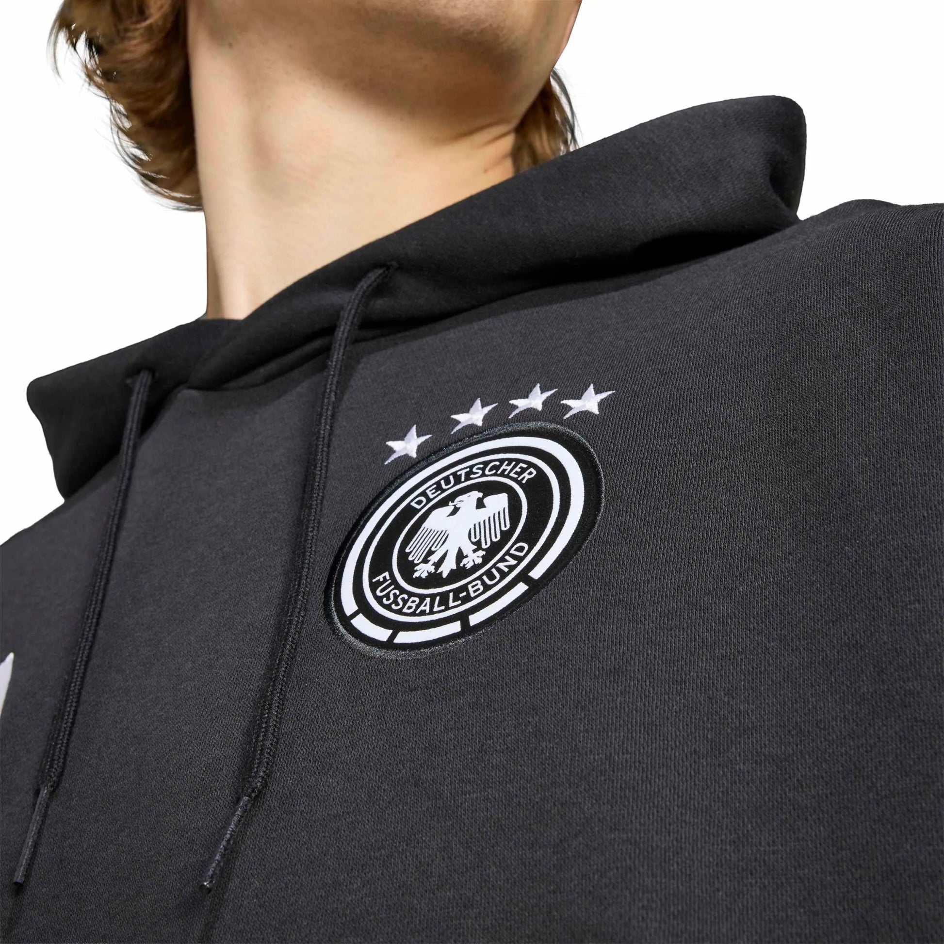 adidas 2026 Germany Men's DNA Fleece Hoodie (Detail 1)
