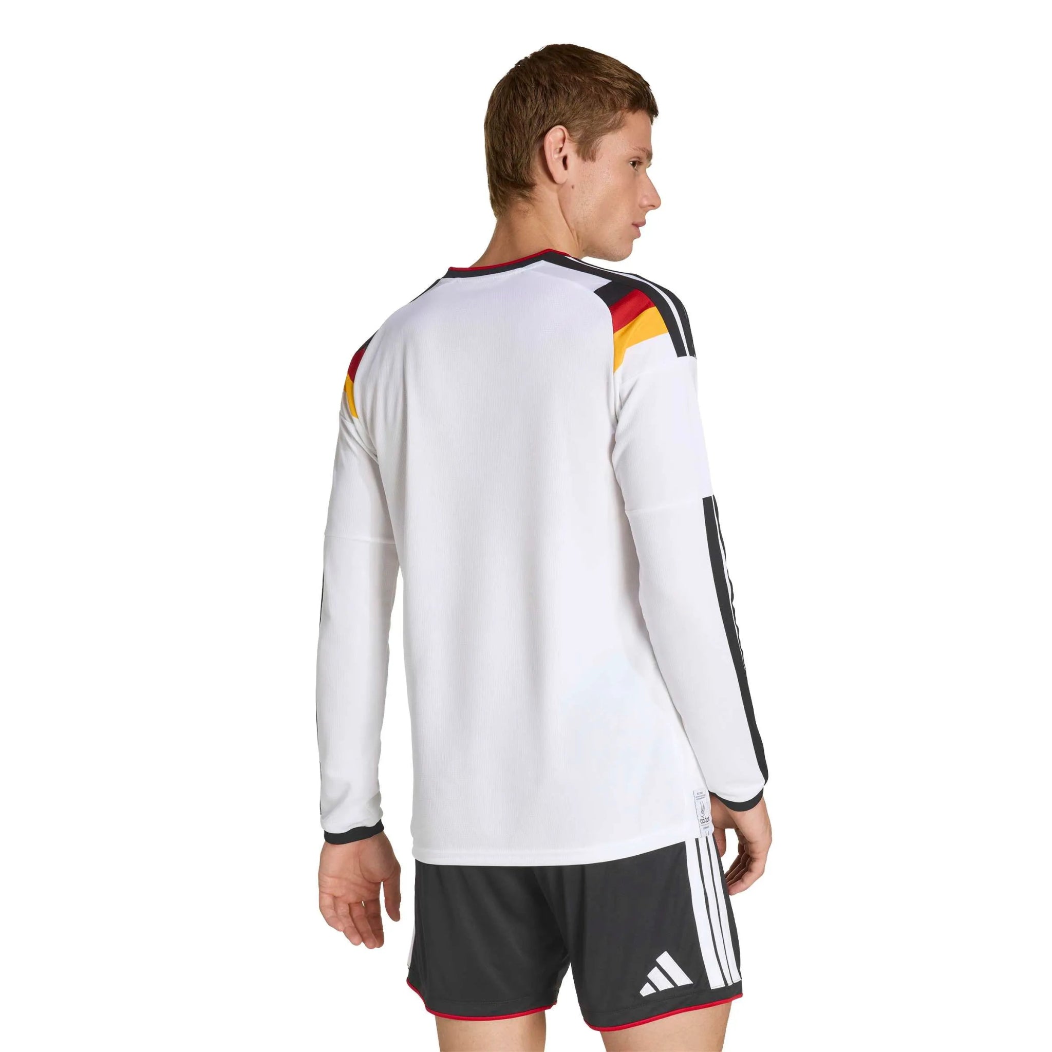 adidas 2026 Germany Men's Stadium Home Long-Sleeve Soccer Jersey (Model - Back)