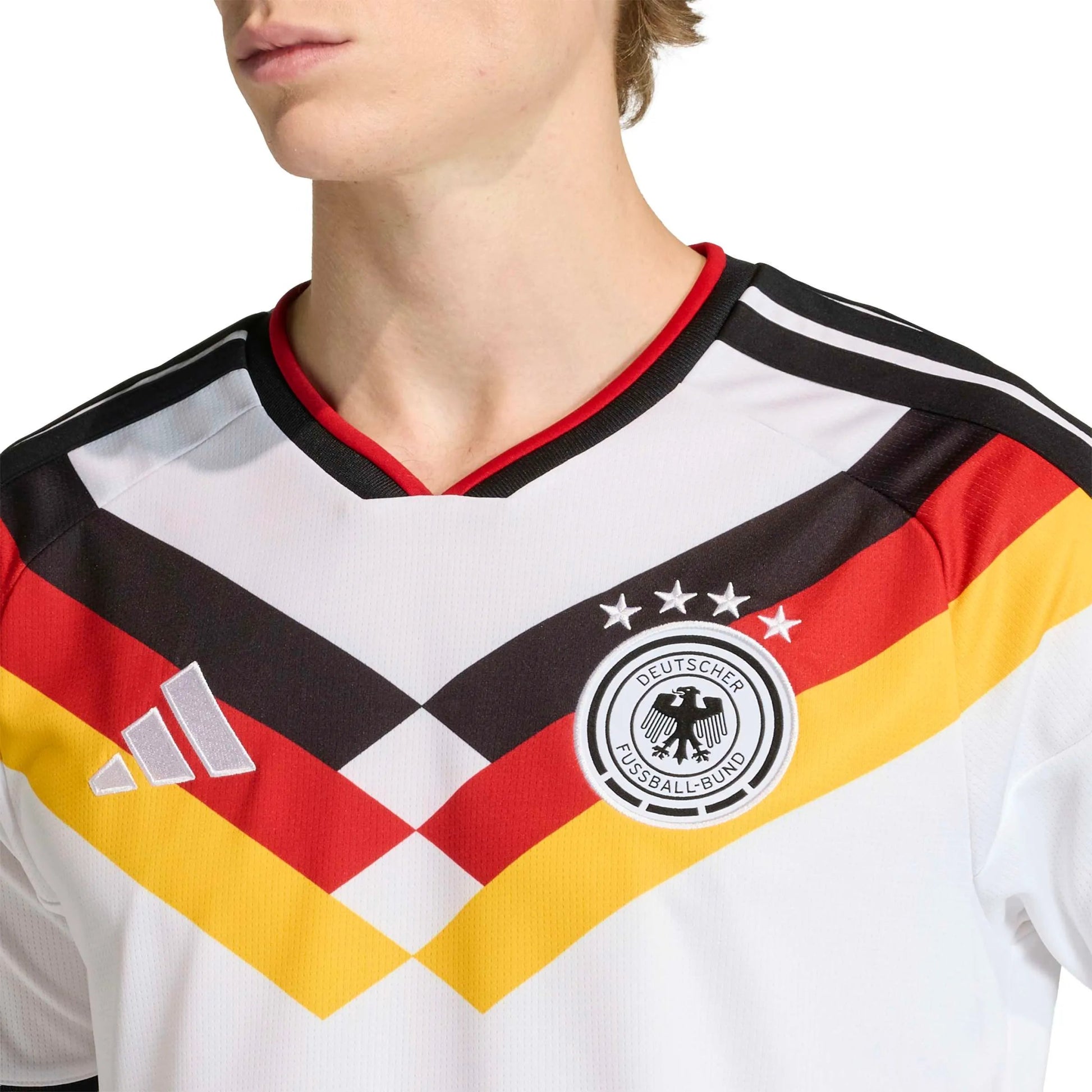 adidas 2026 Germany Men's Stadium Home Soccer Jersey (Detail 1)
