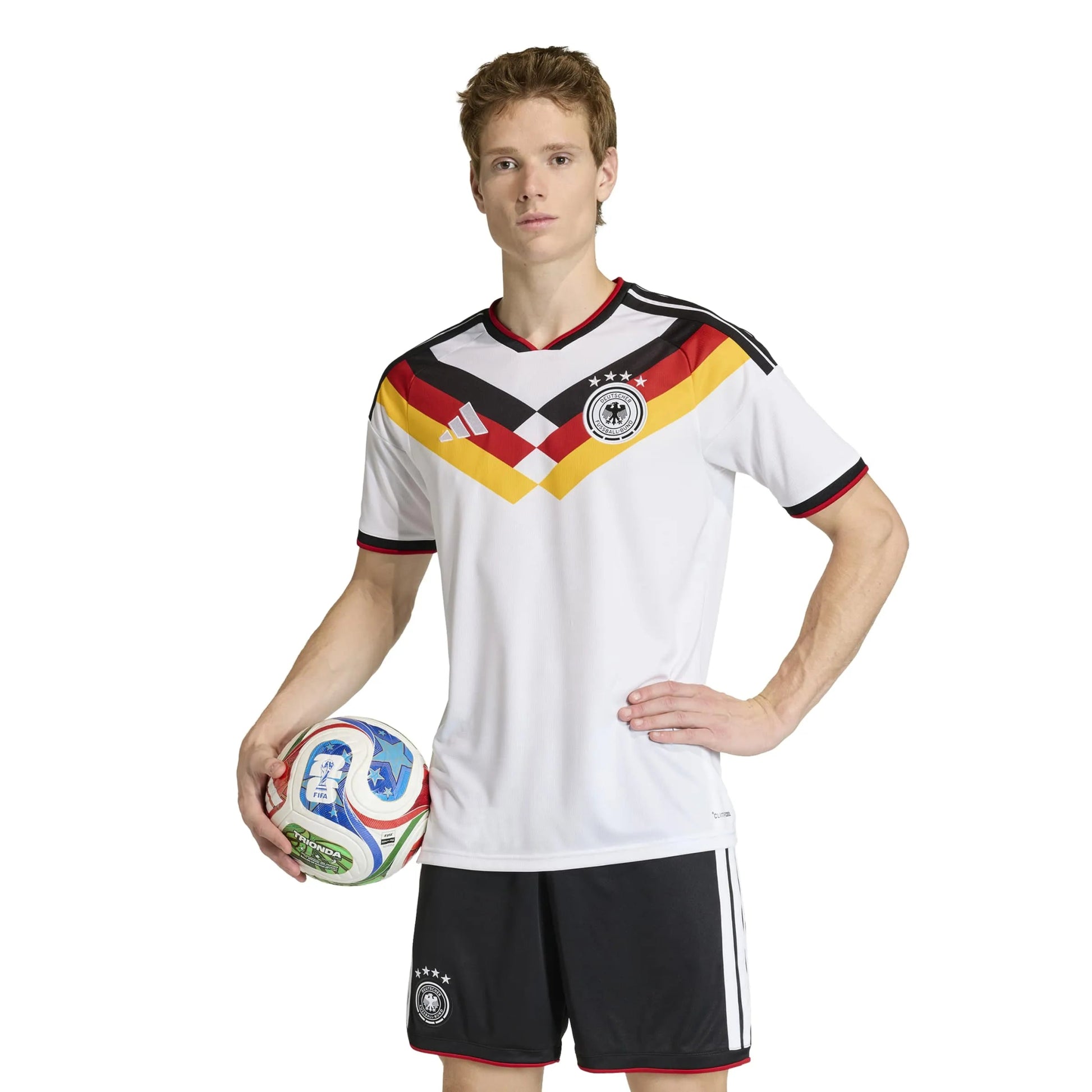 adidas 2026 Germany Men's Stadium Home Soccer Jersey (Model - Front)