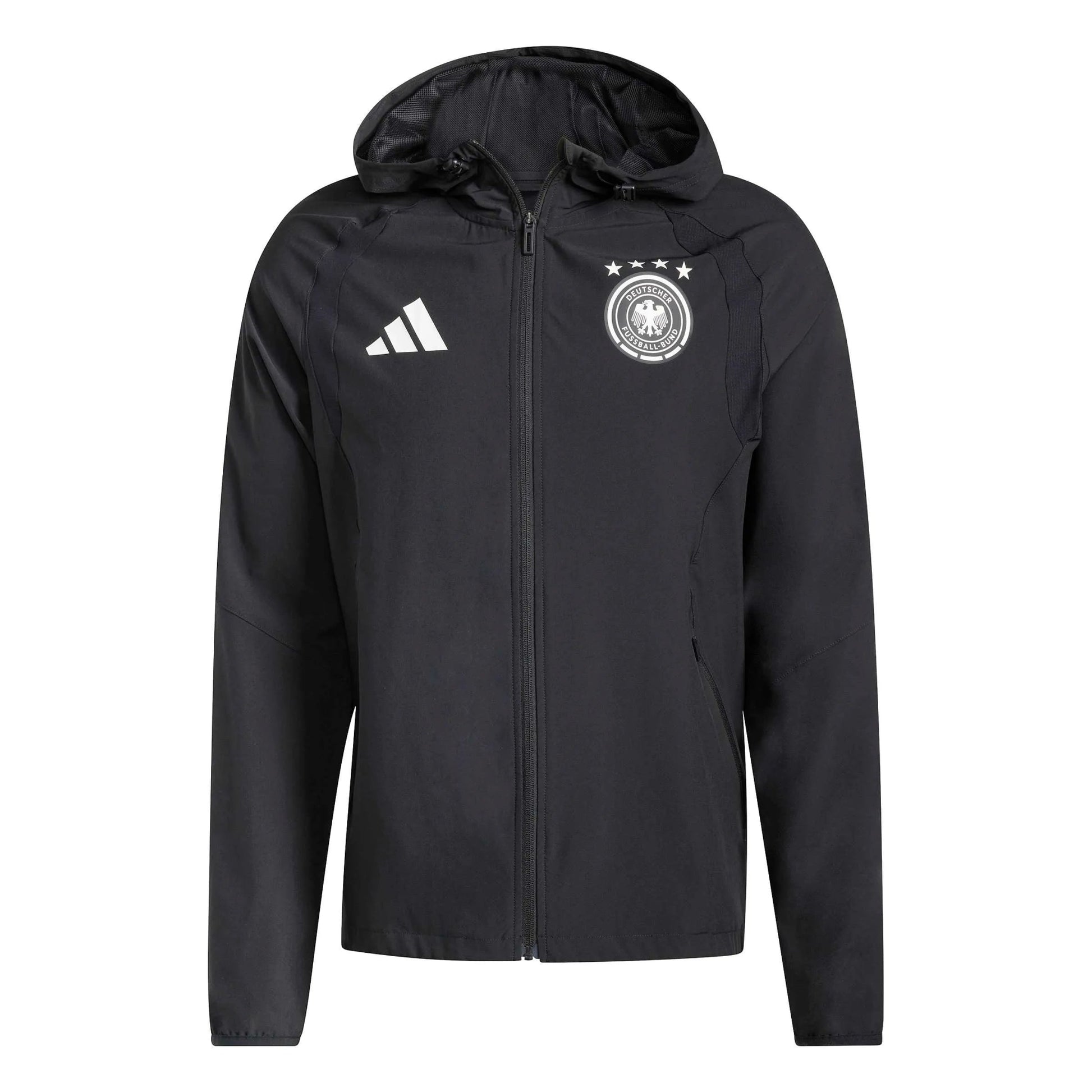 adidas 2026 Germany Men's Tiro Travel Full Zip Windbreaker (Front)