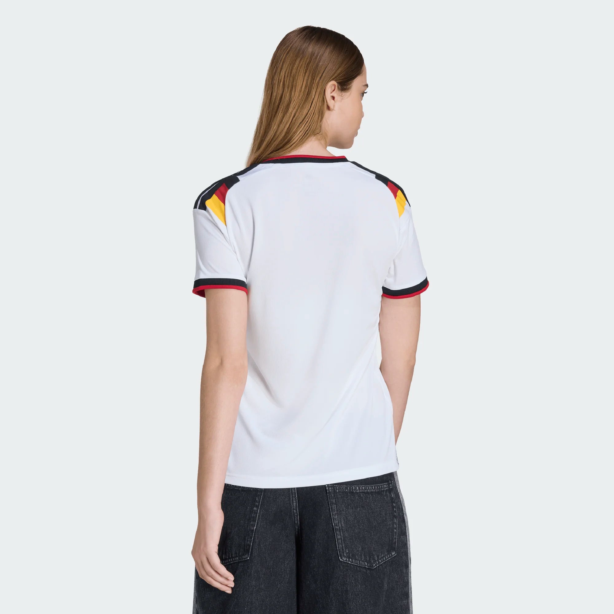 adidas 2026 Germany Women's Stadium Home Soccer Jersey (Model - Back)