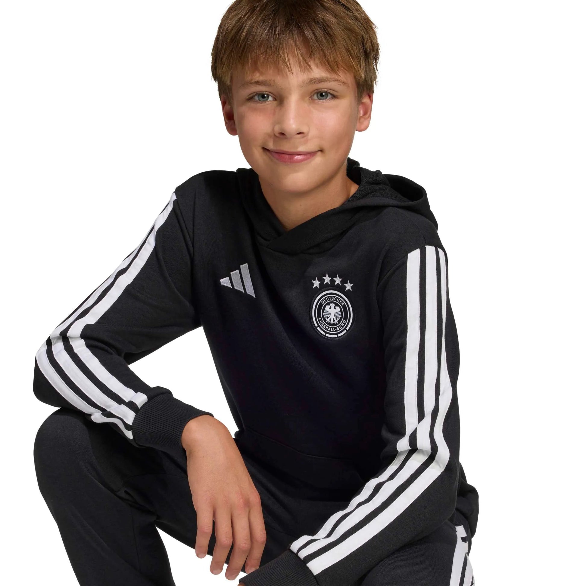 adidas 2026 Germany Youth DNA Hoodie (Detail 1)