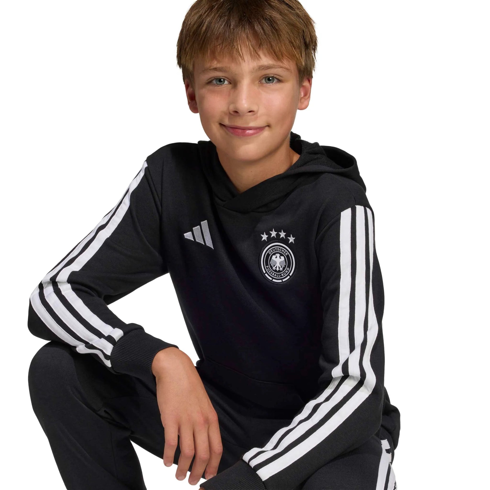 adidas 2026 Germany Youth DNA Hoodie (Detail 1)
