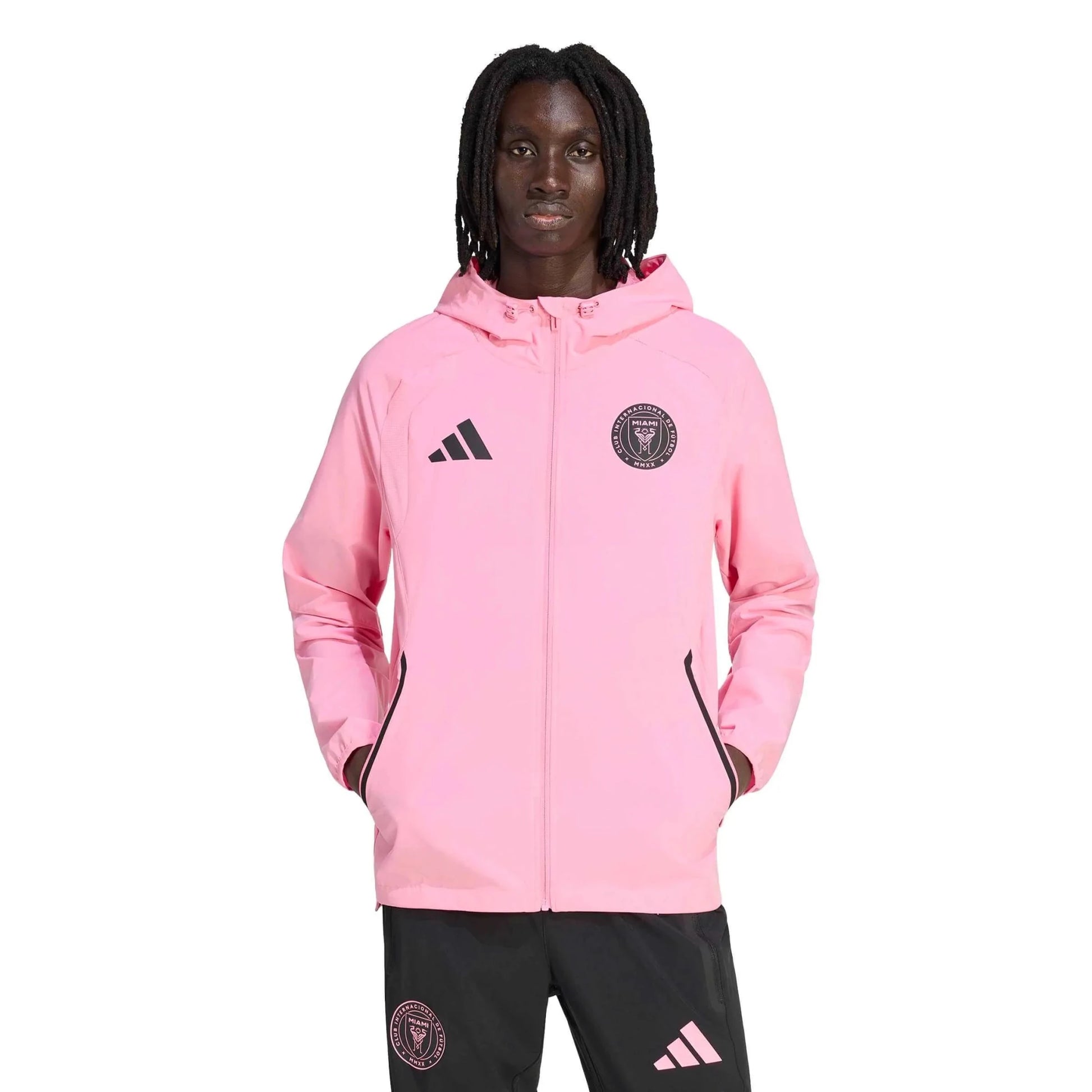 adidas 2026 Inter Miami Men's Travel Full-Zip Windbreaker – ProSoccer