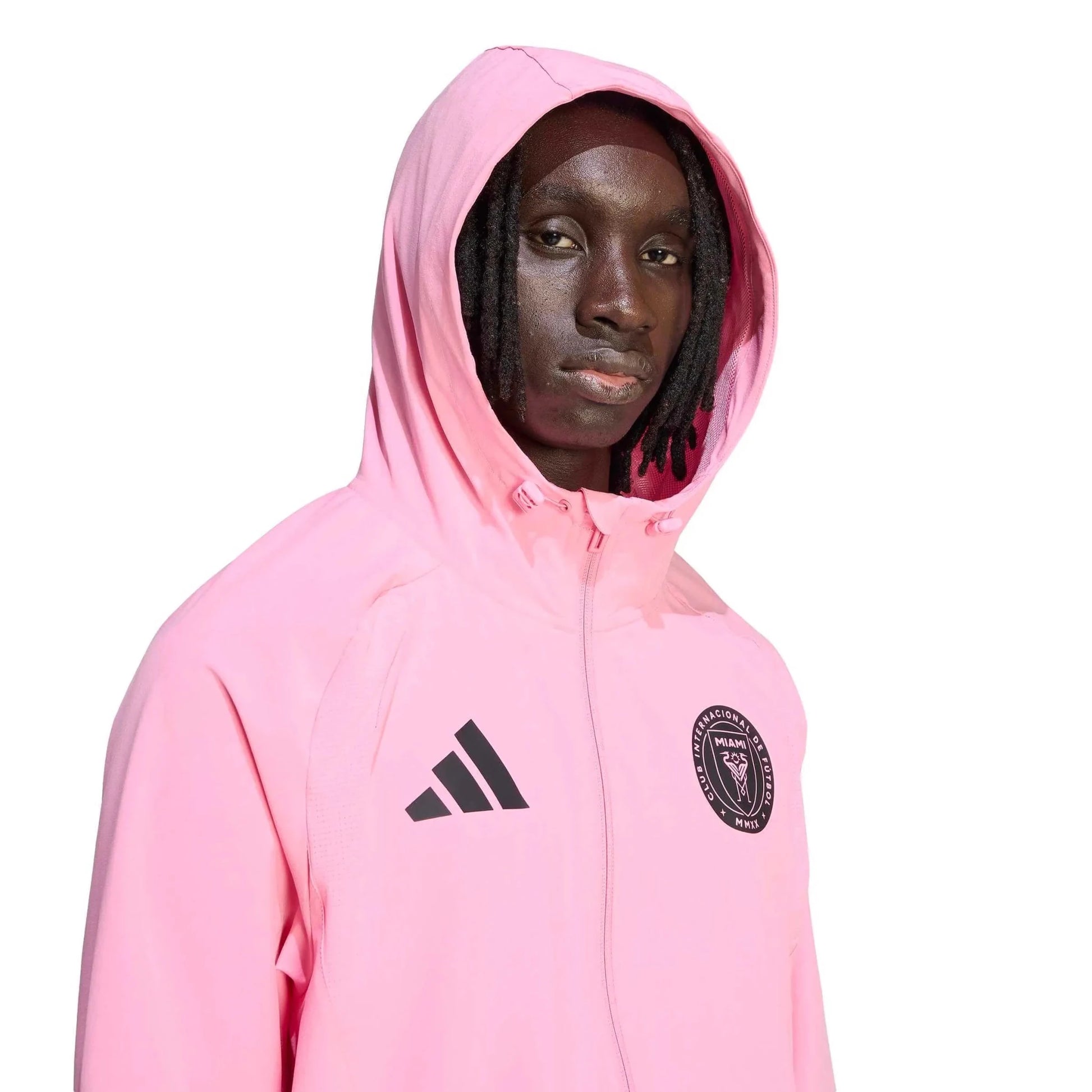 adidas 2026 Inter Miami Men's Travel Full-Zip Windbreaker – ProSoccer
