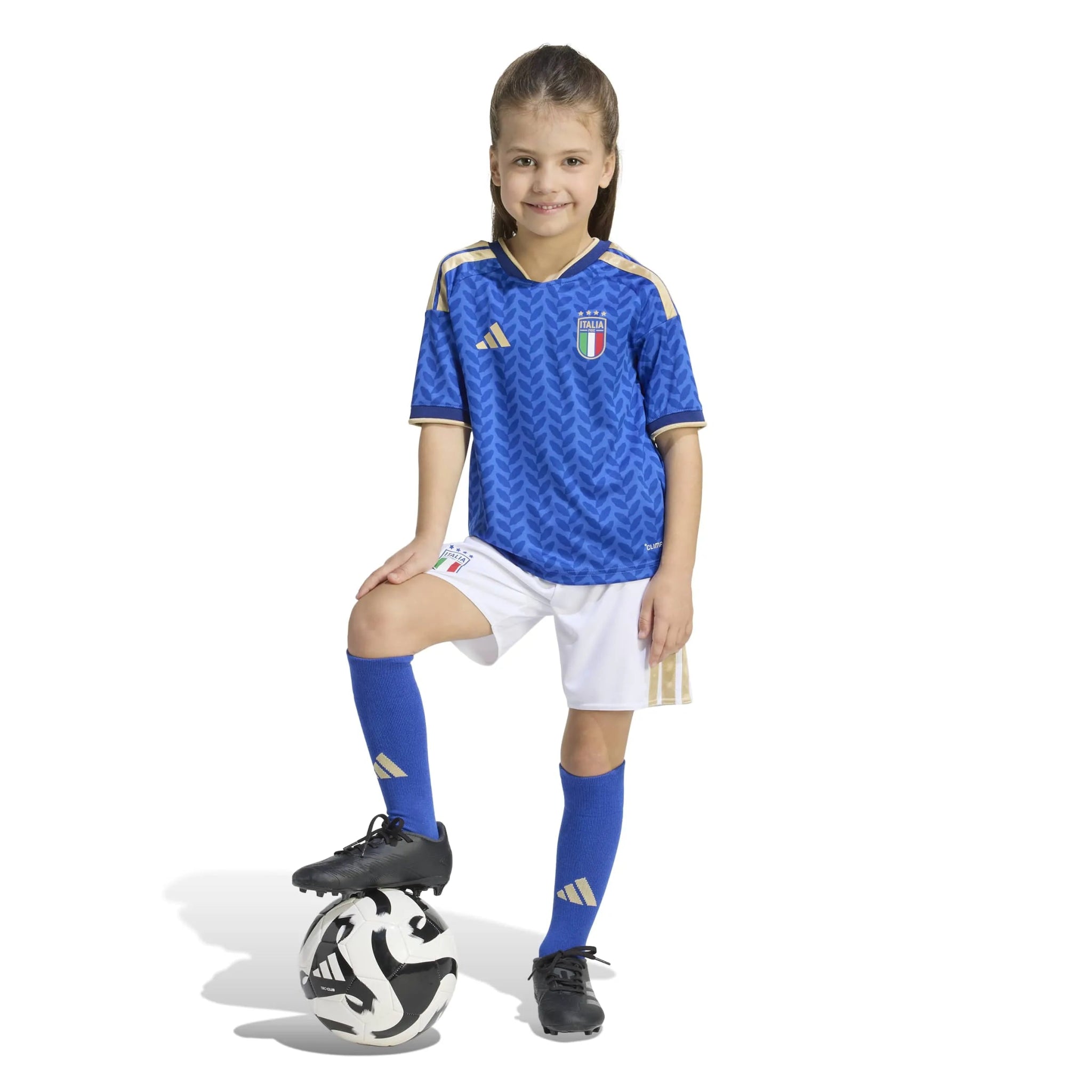 adidas 2026 Italy Kid's Home Mini Kit (Model - Front)