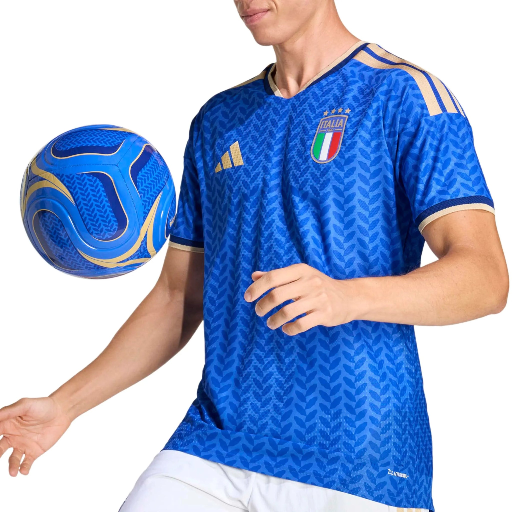 adidas 2026 Italy Men's Authentic Home Soccer Jersey (Detail 2)