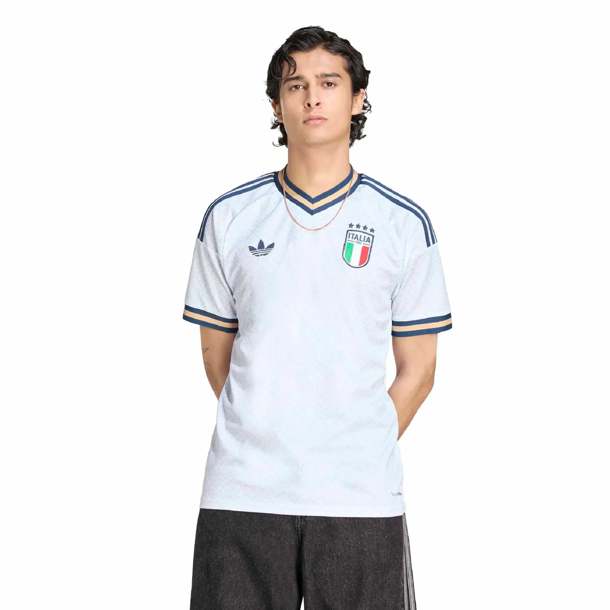 adidas 2026 Italy Men's Stadium Away Soccer Jersey (Model - Front)