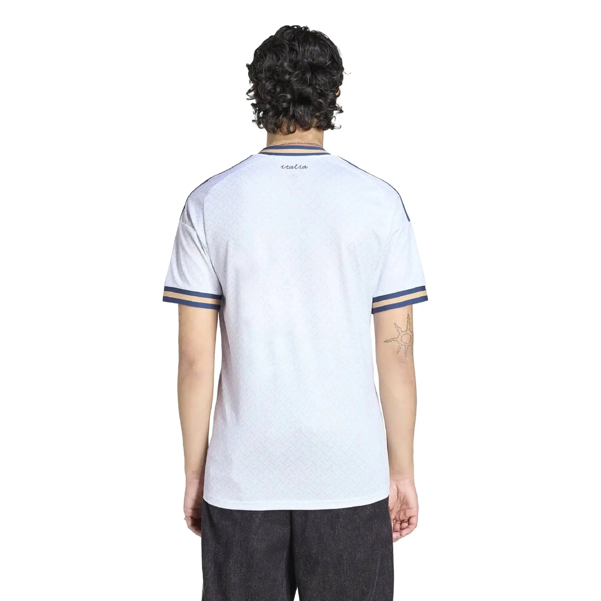adidas 2026 Italy Men's Stadium Away Soccer Jersey (Model - Back)