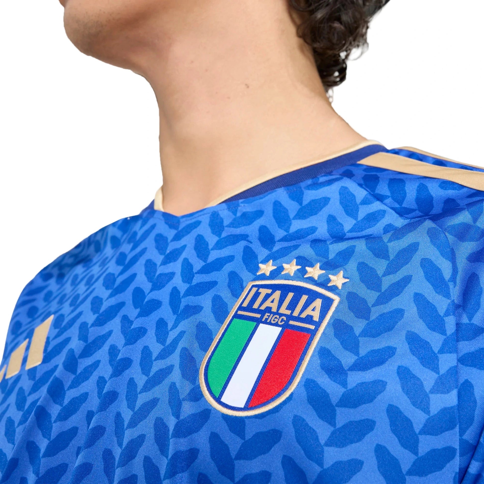 adidas 2026 Italy Men's Stadium Home Soccer Jersey (Detail 2)
