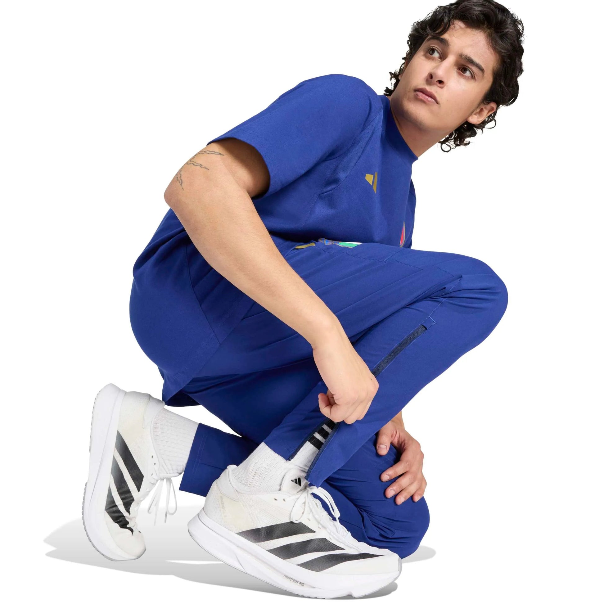 adidas 2026 Italy Tiro Travel Pants (Model - Side)