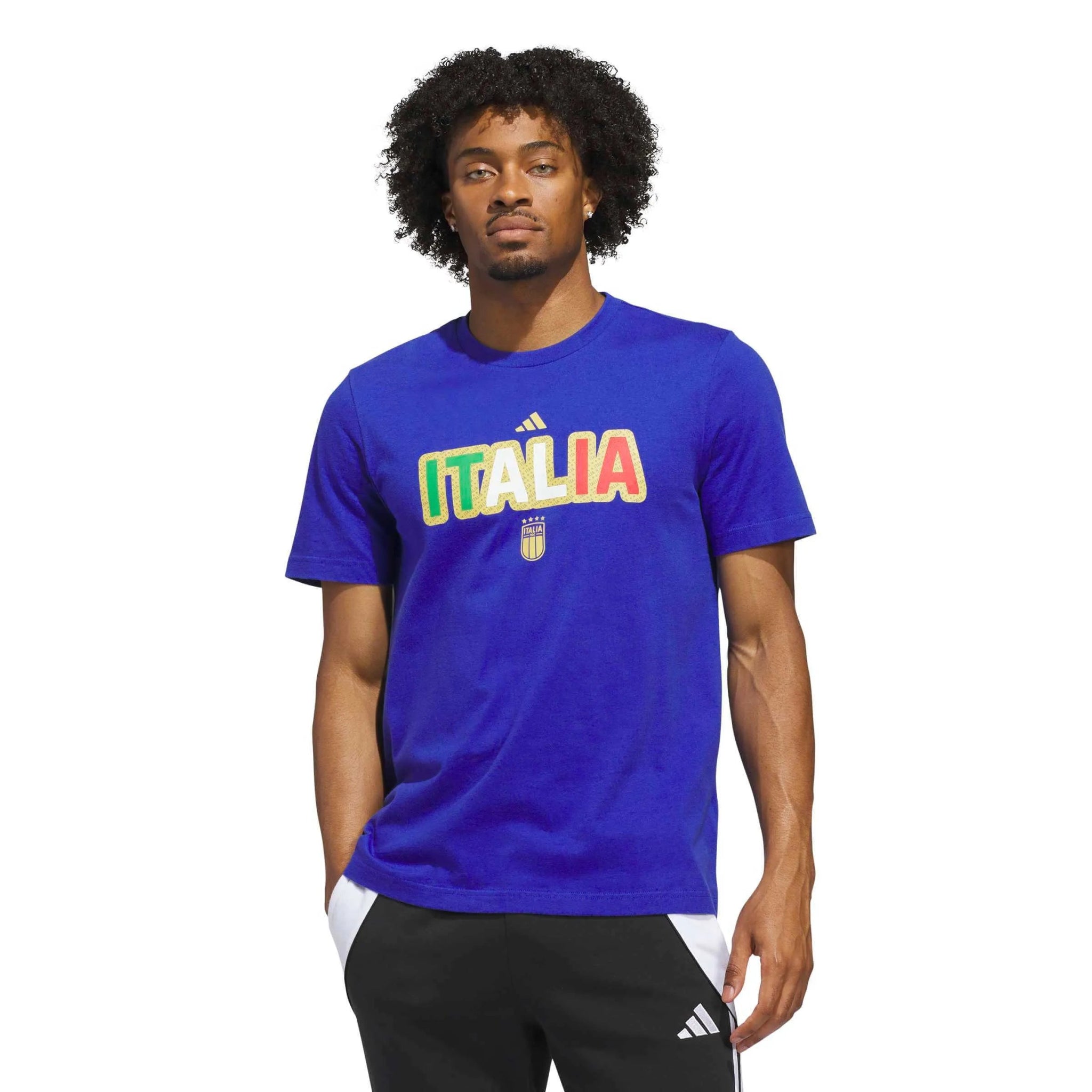 adidas 2026 Italy Men's World Cup HJH Tee (Model - Front)