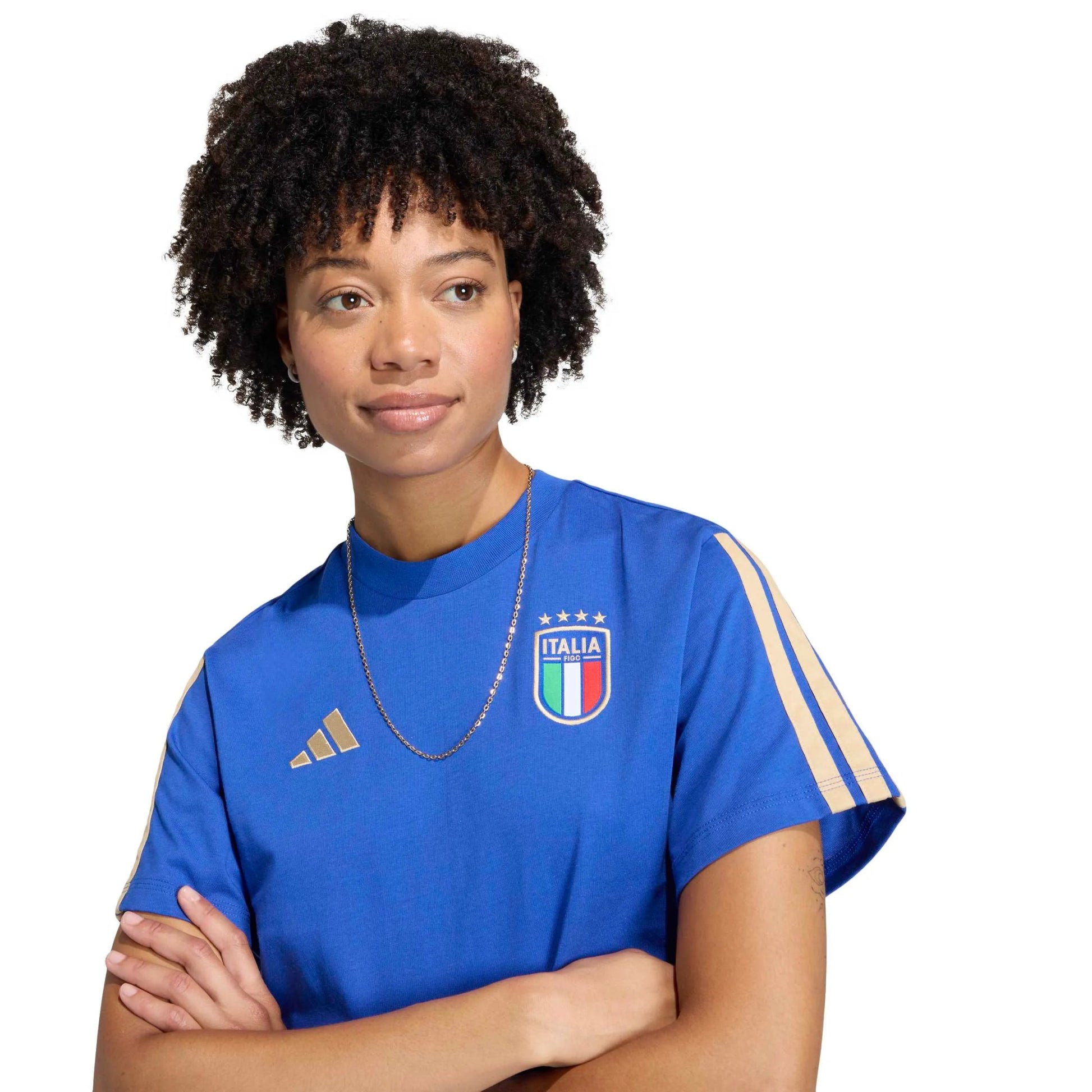 adidas 2026 Italy Women's DNA Tee (Detail 1)