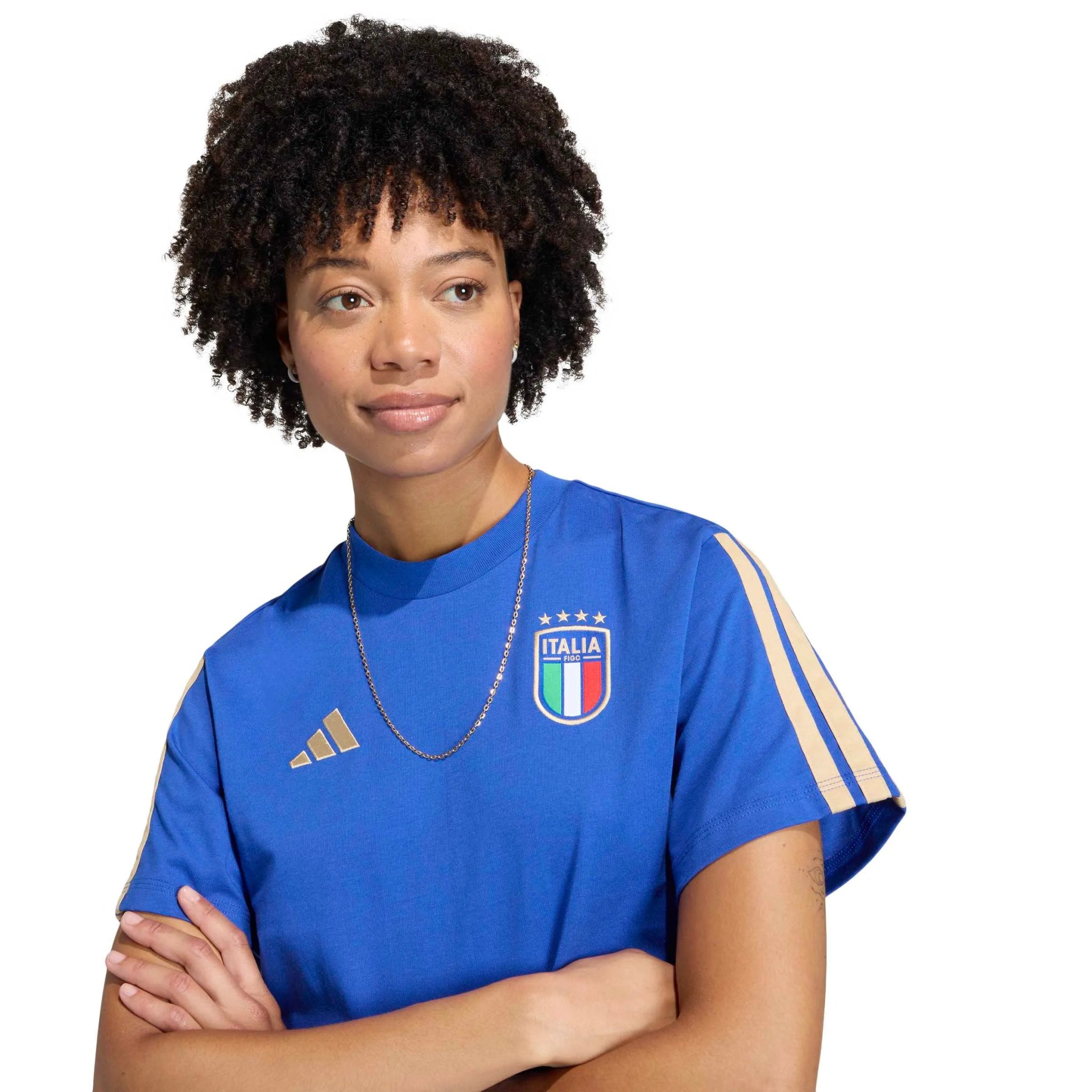 adidas 2026 Italy Women's DNA Tee (Detail 1)