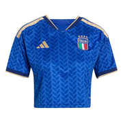 adidas 2026 Italy Women's Stadium Home Cropped Soccer Jersey (Front)