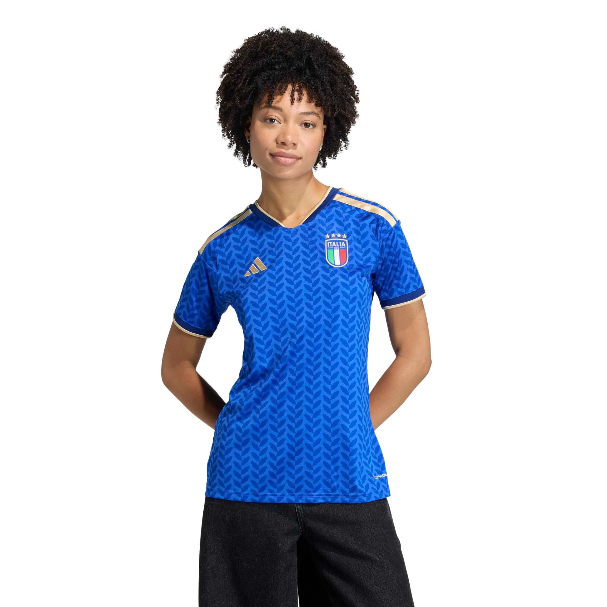 adidas 2026 Italy Women's Stadium Home Soccer Jersey (Model - Front)