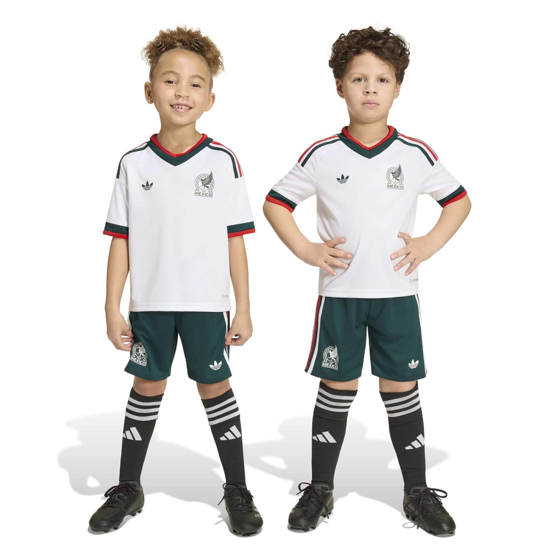 adidas 2026 Mexico Kid's Away Mini Kit (Models - Front)