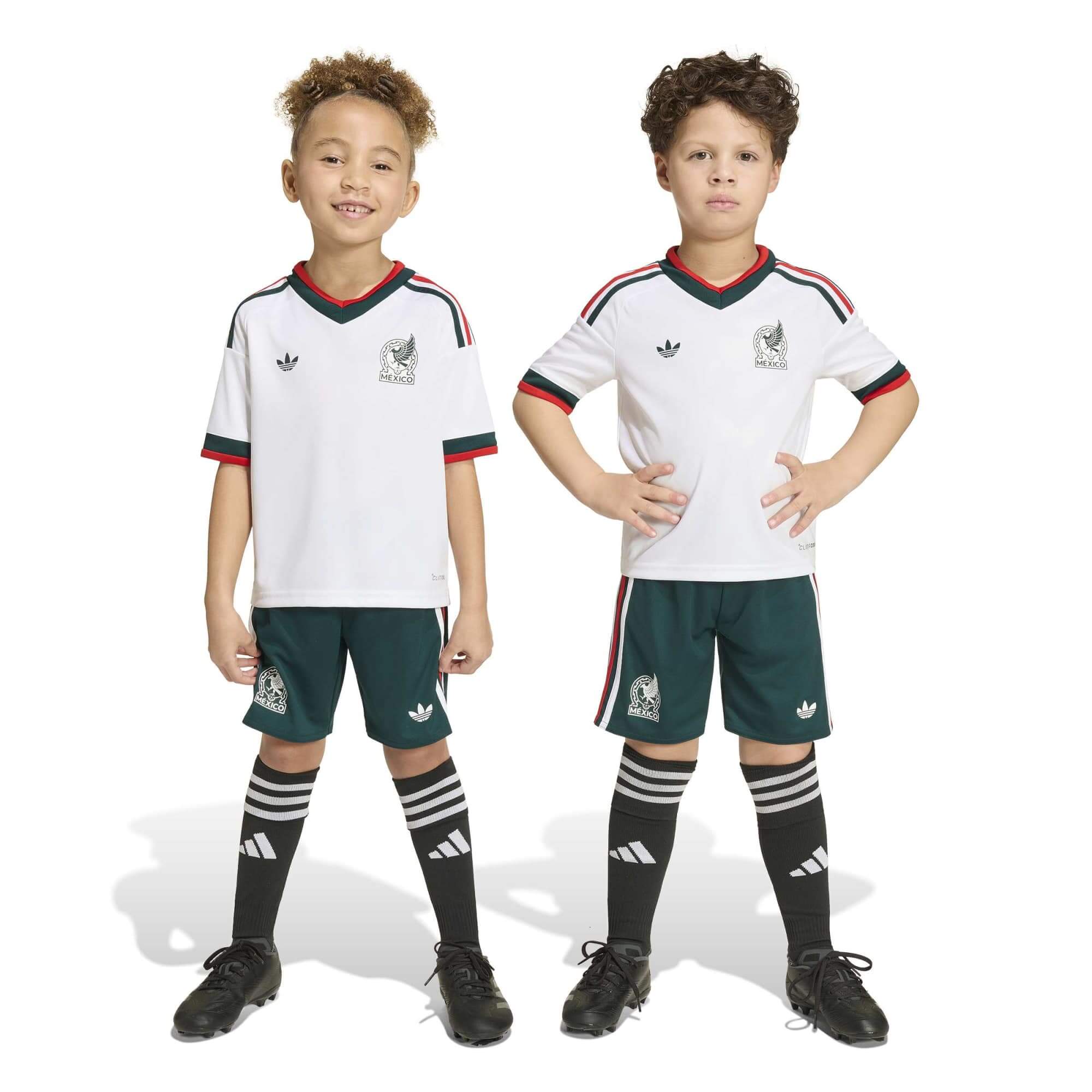 adidas 2026 Mexico Kid's Away Mini Kit (Models - Front)