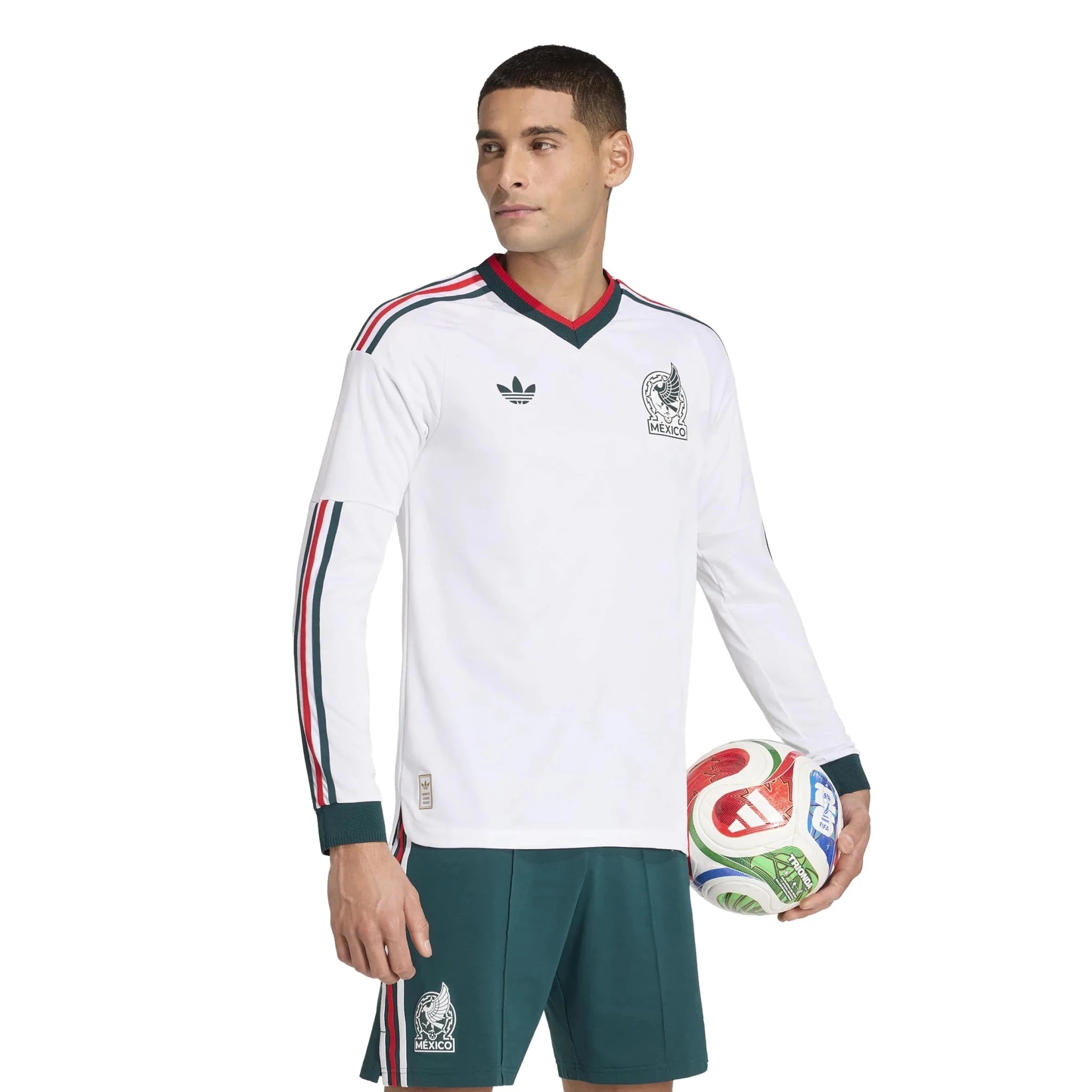 adidas 2026 Mexico Men's Authentic Away Long-Sleeve Soccer Jersey