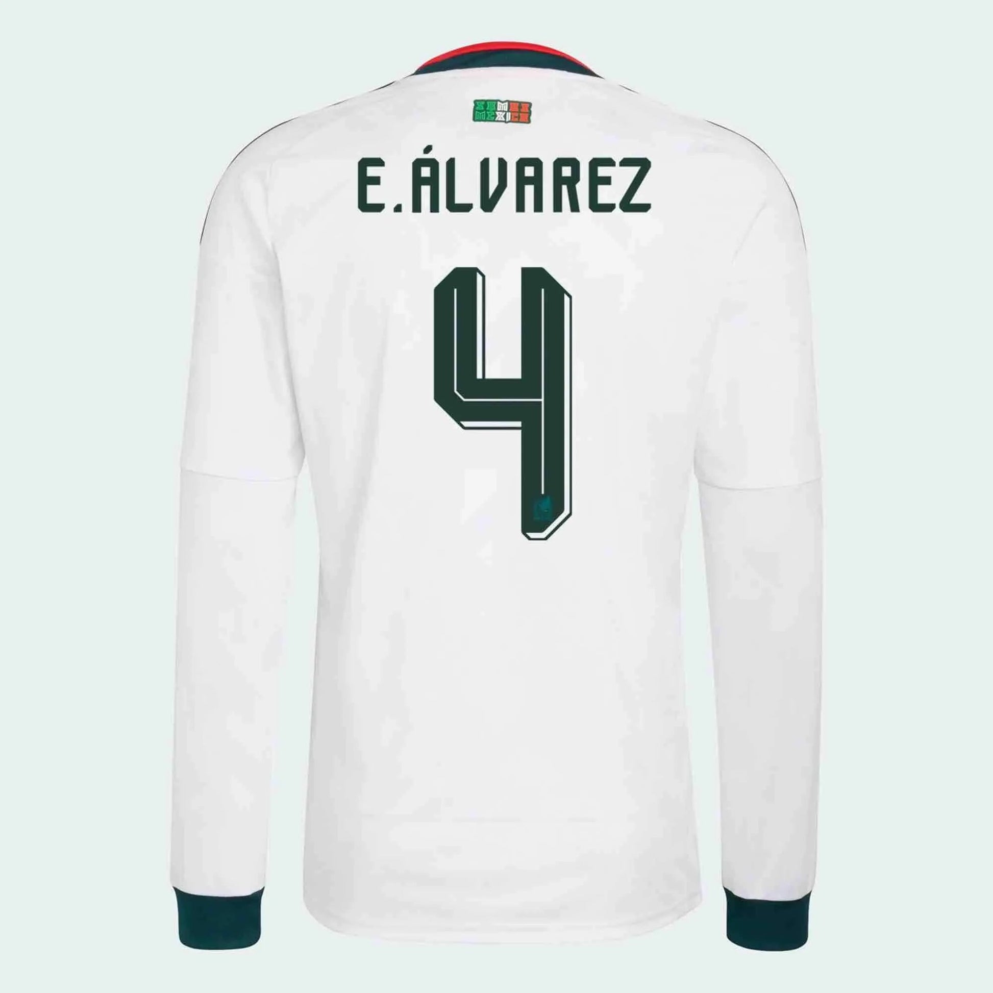 adidas 2026 Mexico Men's Stadium Away Long-Sleeve Soccer Jersey (E. Alvarez)