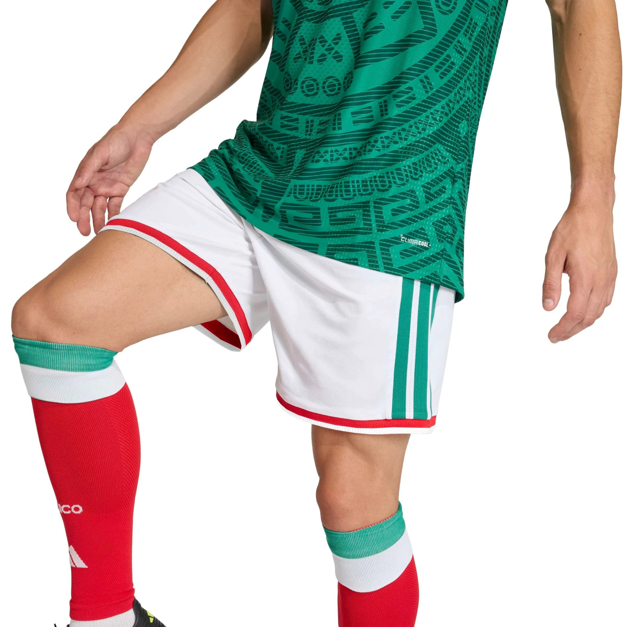 adidas 2026 Mexico Men's Authentic Home Shorts (Detail 2)
